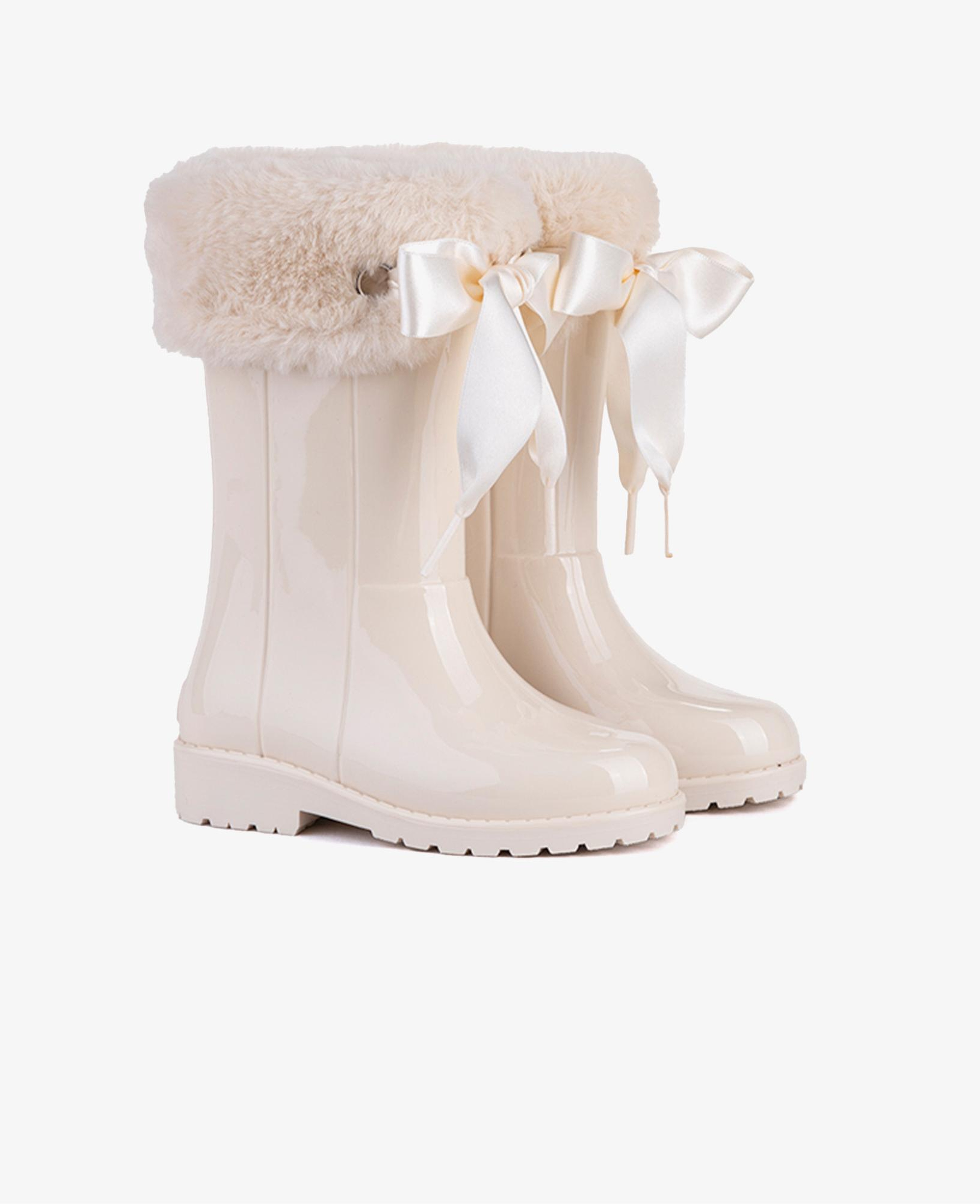 Igor Campera Charol Soft Çocuk Krem Yağmur Çizmesi