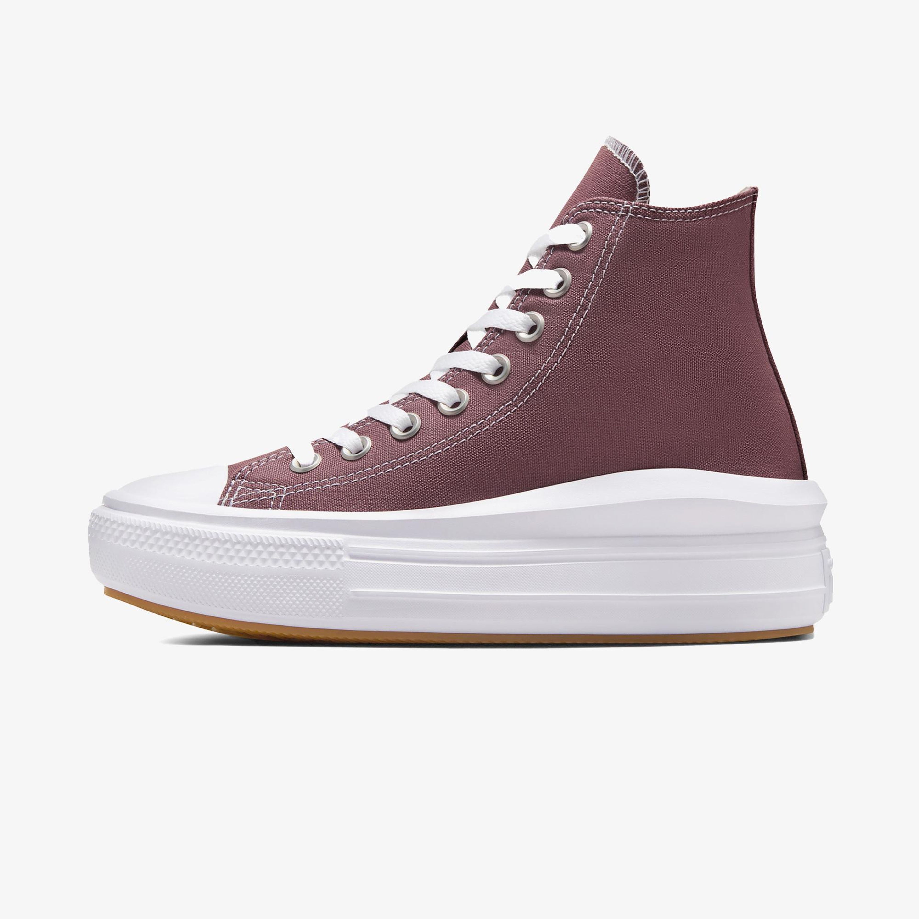 Converse Chuck Taylor All Star Move Platform Kadın Bordo Platform Sneaker