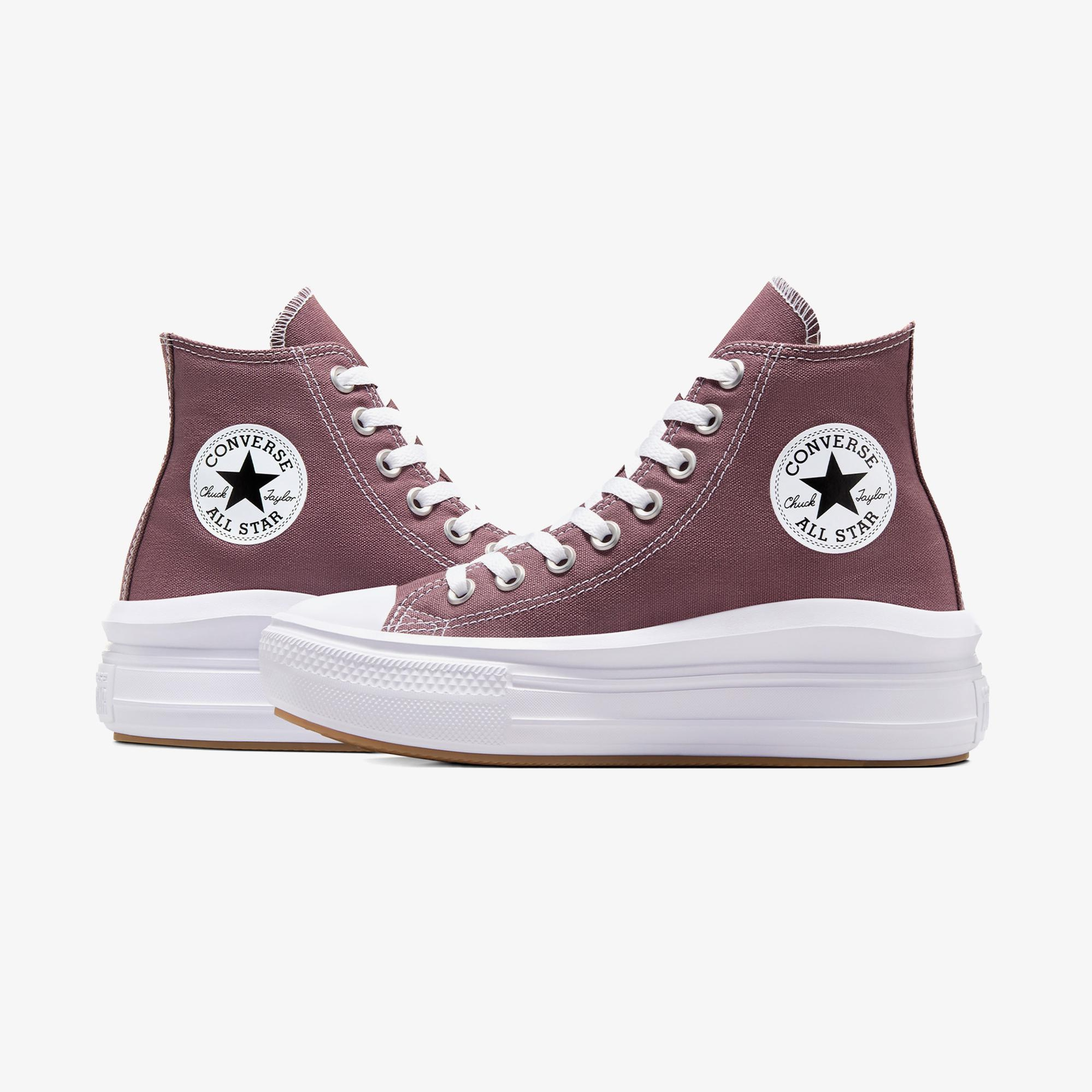 Converse Chuck Taylor All Star Move Platform Kadın Bordo Platform Sneaker