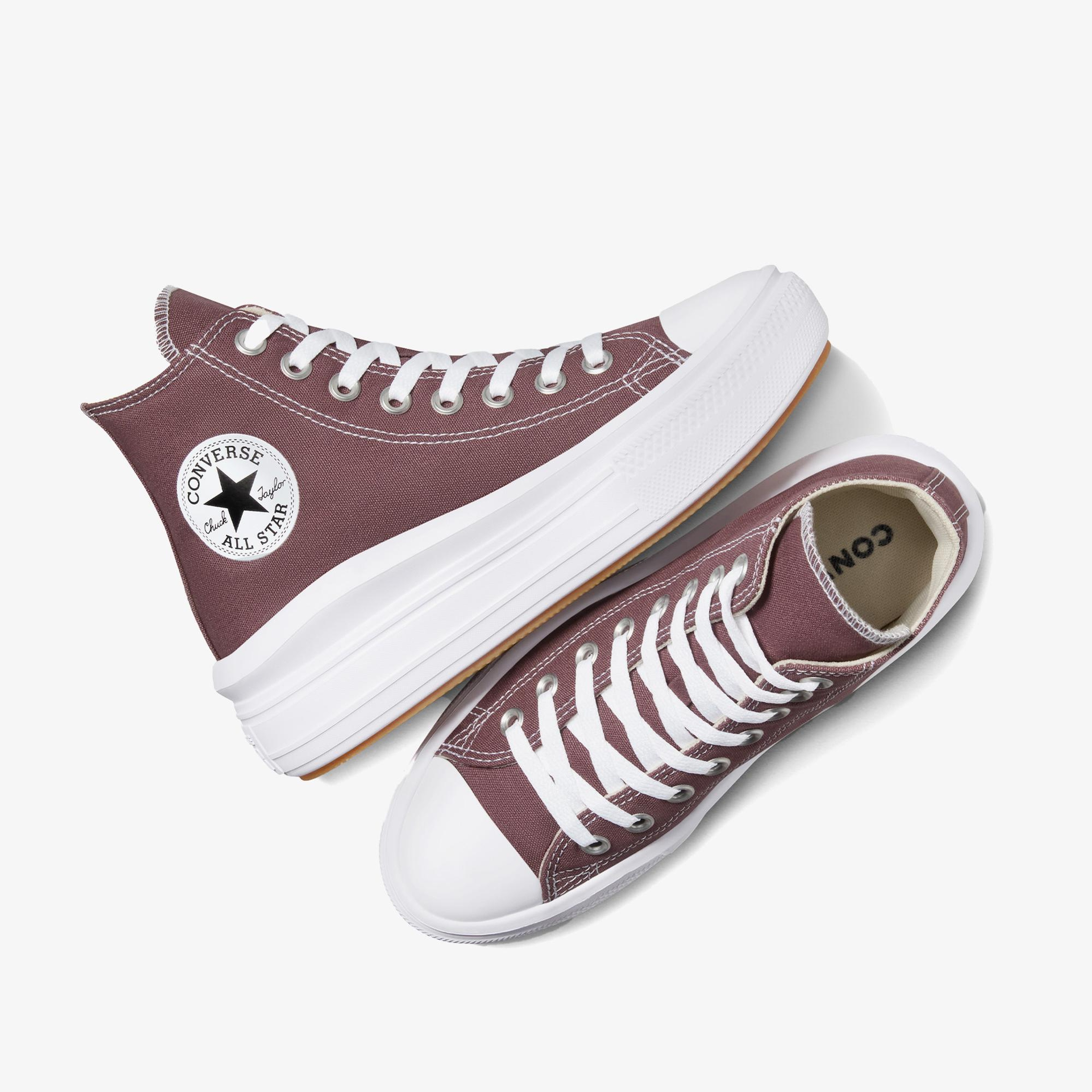 Converse Chuck Taylor All Star Move Platform Kadın Bordo Platform Sneaker