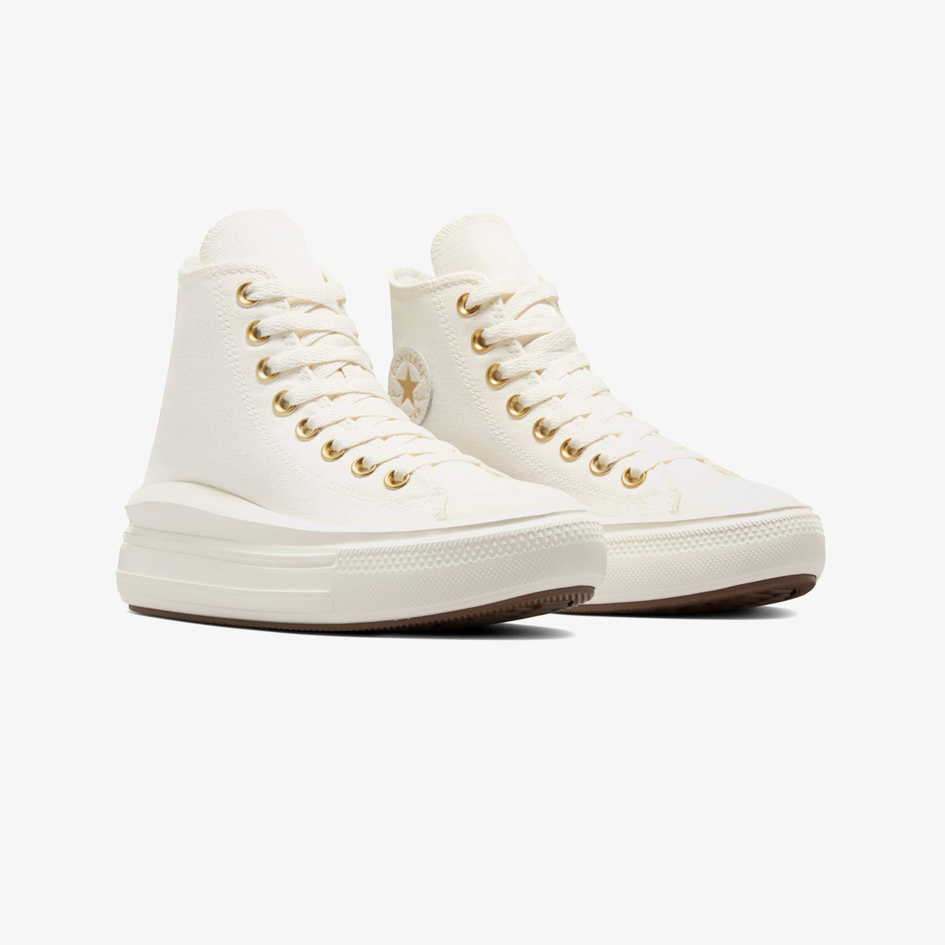 Converse Chuck Taylor All Star Move Platform Genç Krem Sneaker