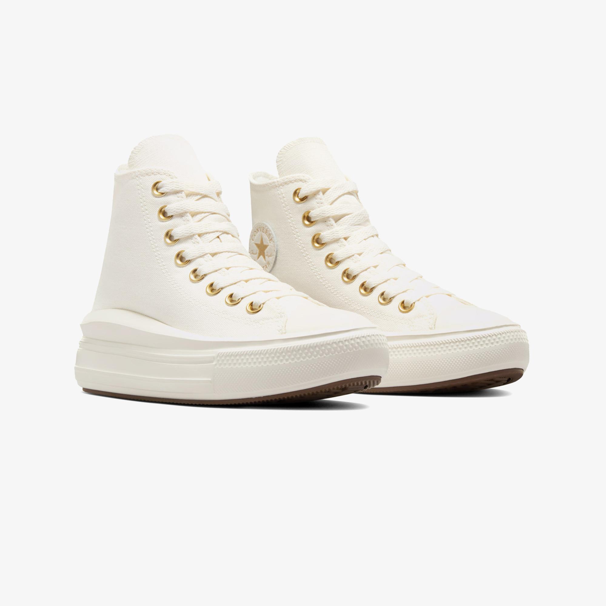 Converse Chuck Taylor All Star Move Platform Genç Krem Sneaker