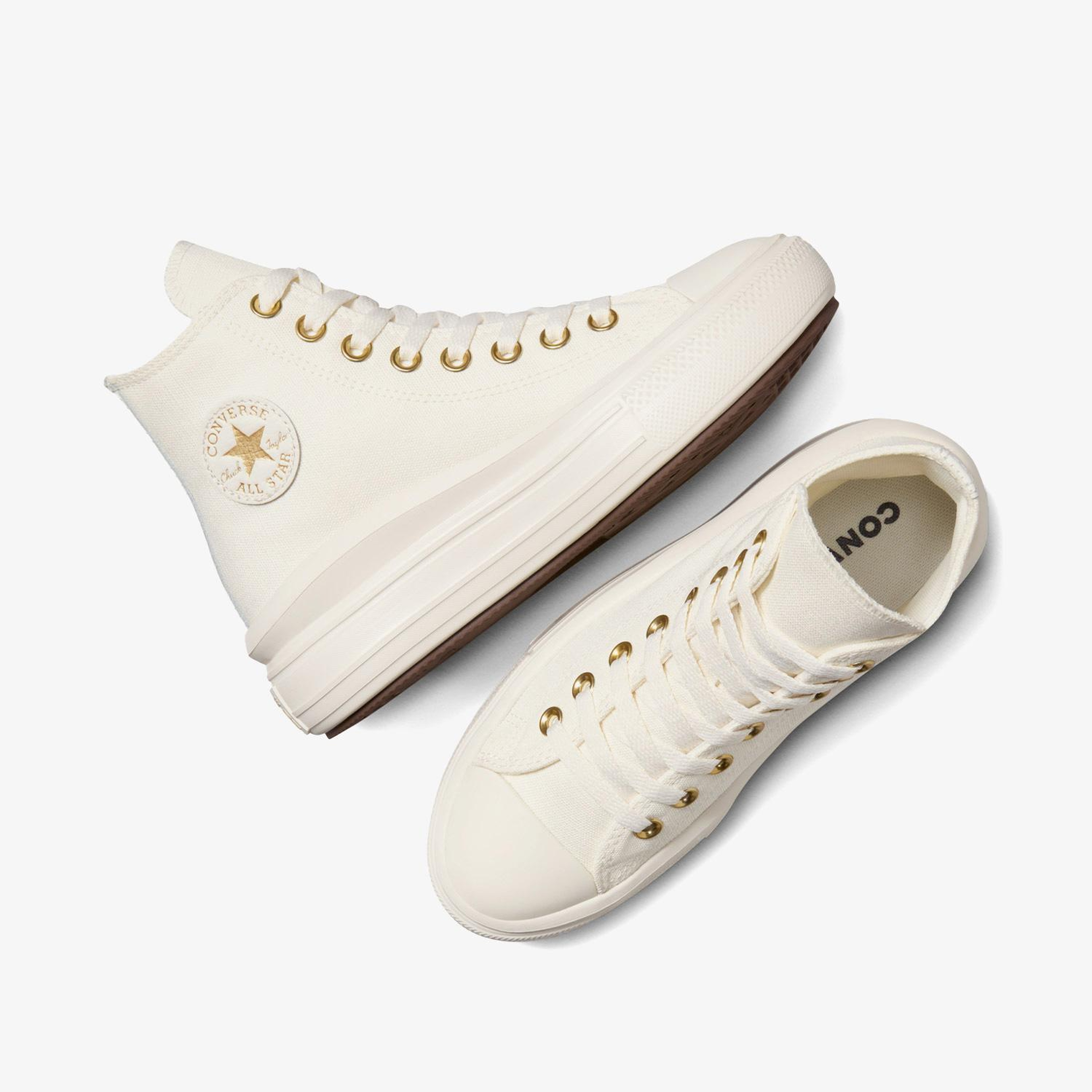 Converse Chuck Taylor All Star Move Platform Genç Krem Sneaker