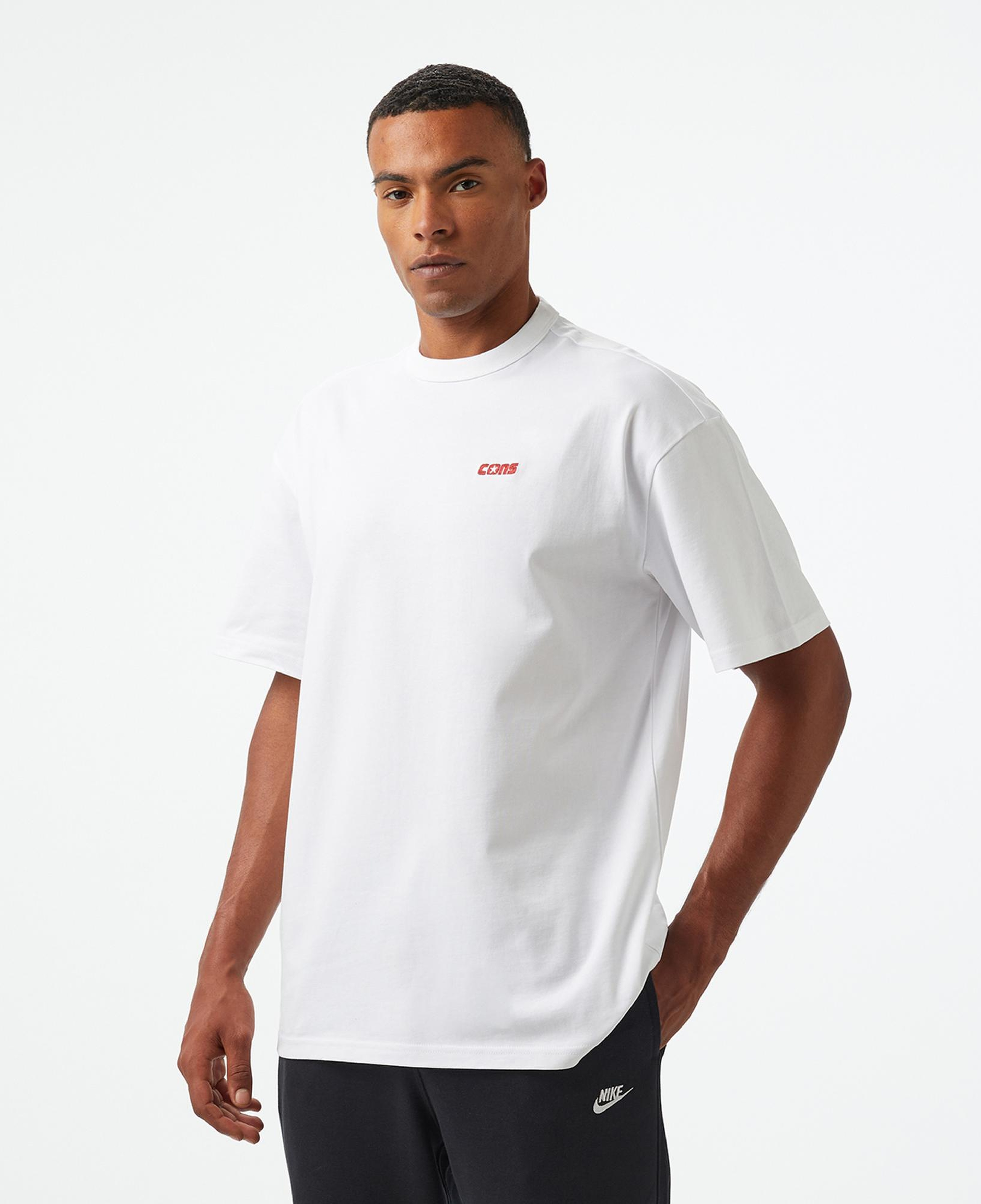 Converse Loose Fit Erkek Beyaz T-Shirt