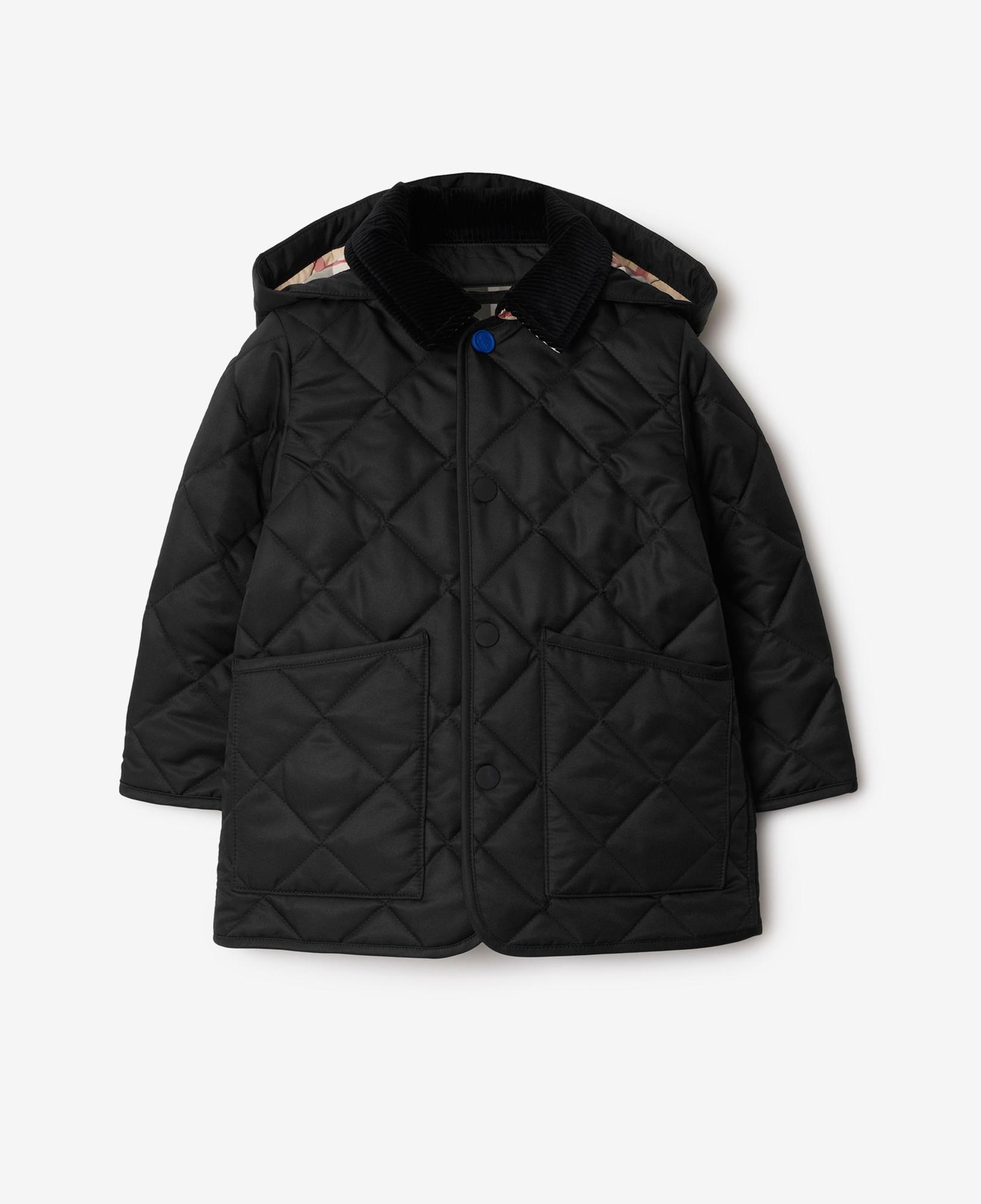 Burberry Rowan Quilted Çocuk Siyah Mont