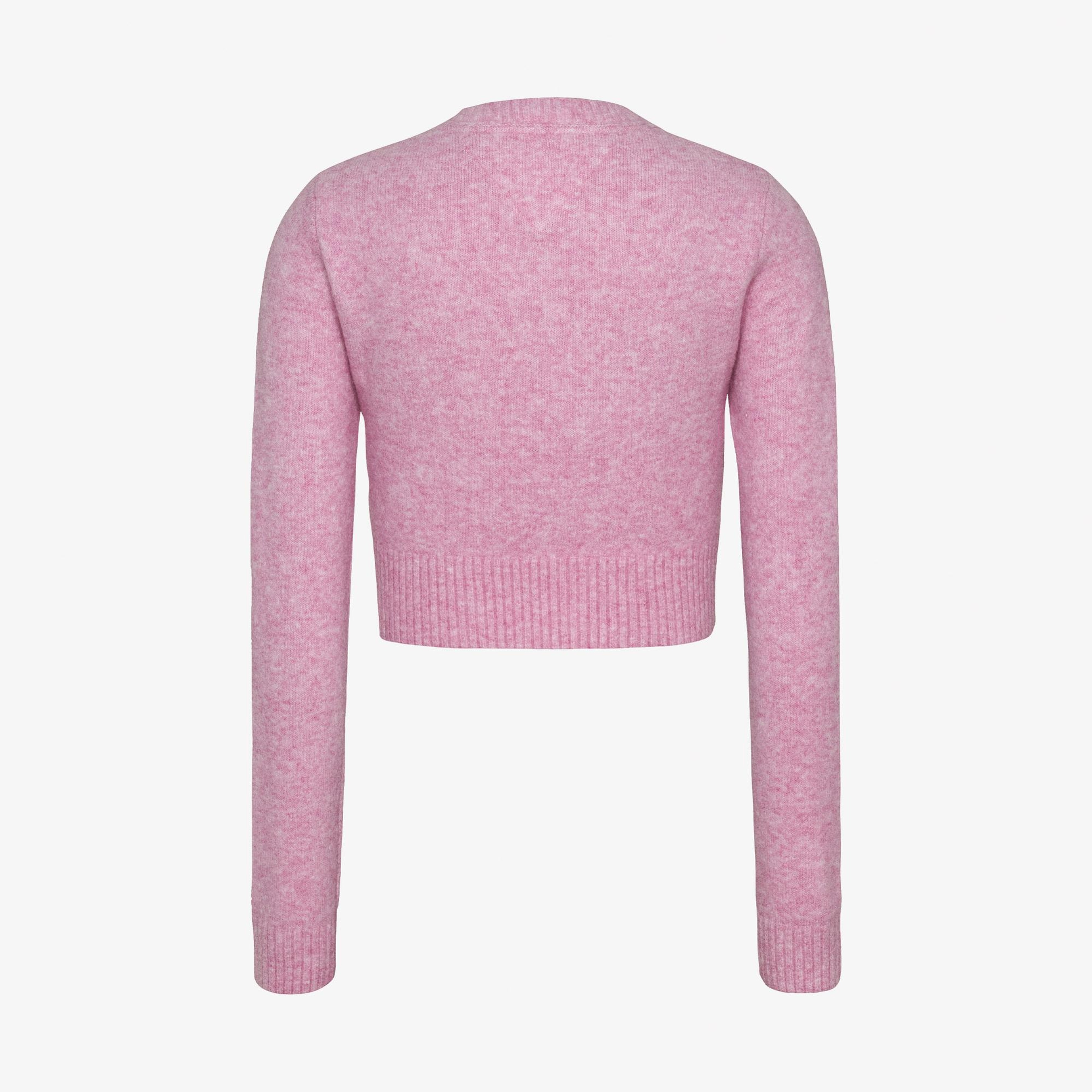 Tommy Jeans Crp Script Ext Kadın Pembe Kazak