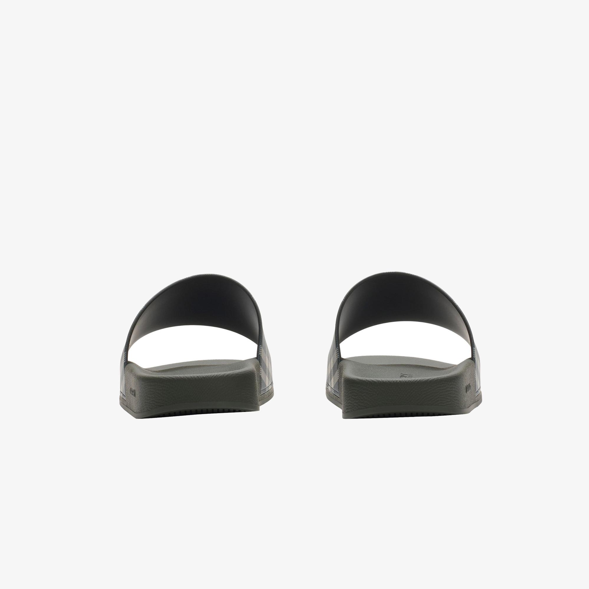 Burberry Furley Check Erkek Siyah Terlik