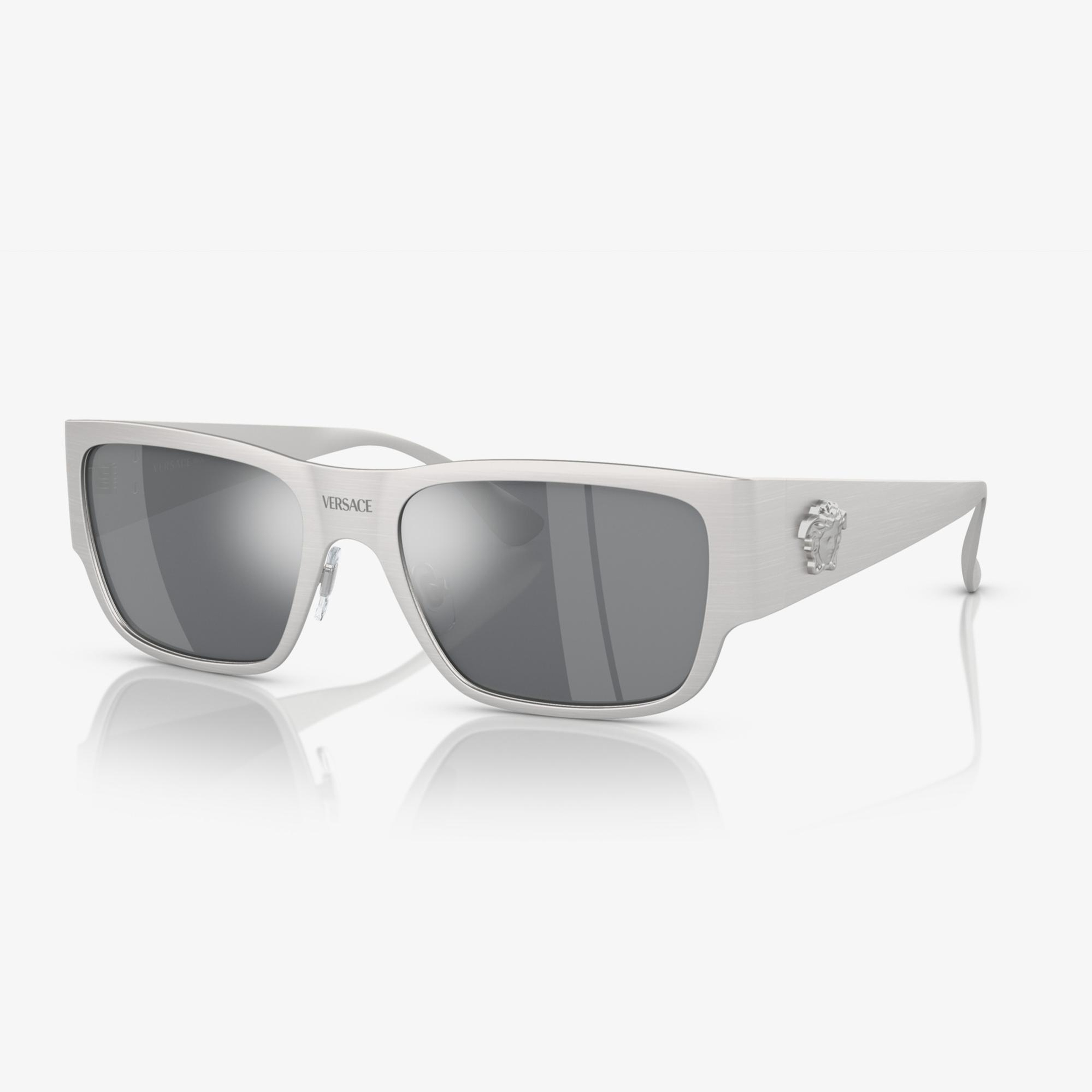 VERSACE 0VE2262 Erkek Gümüş Güneş Gözlüğü