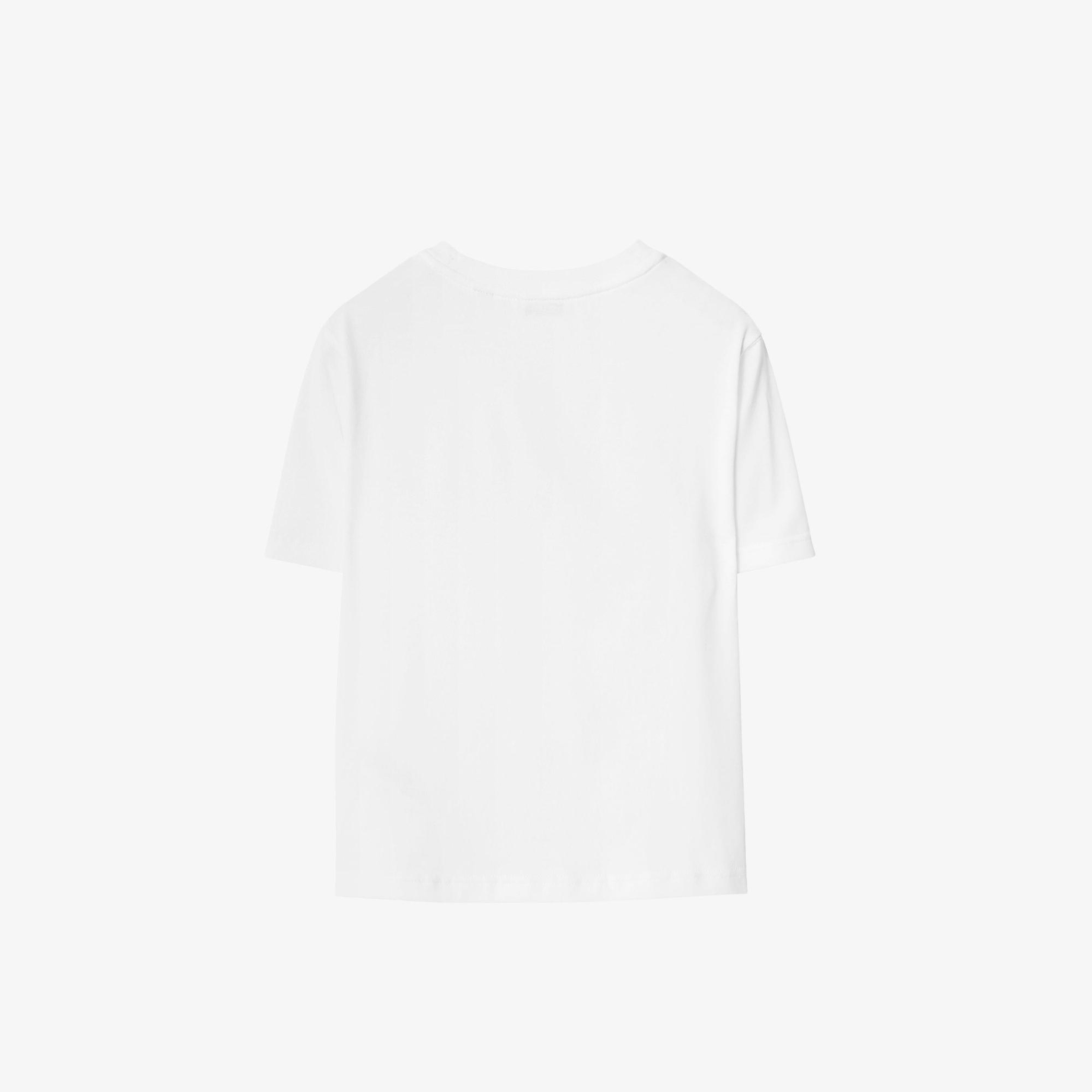 Burberry Cedar Knıght Çocuk Beyaz T-Shirt