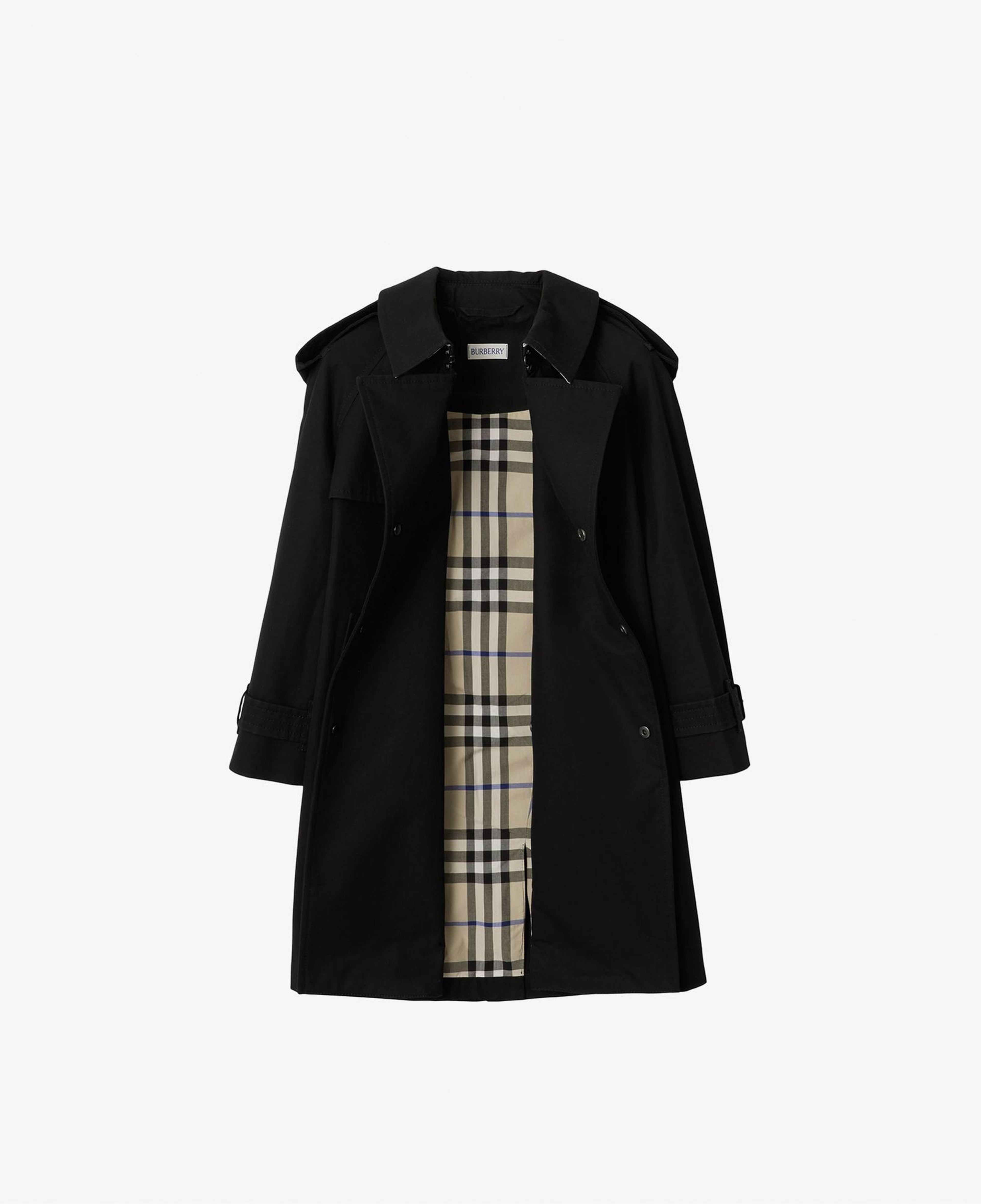 Burberry Gabardine Çocuk Siyah Trençkot