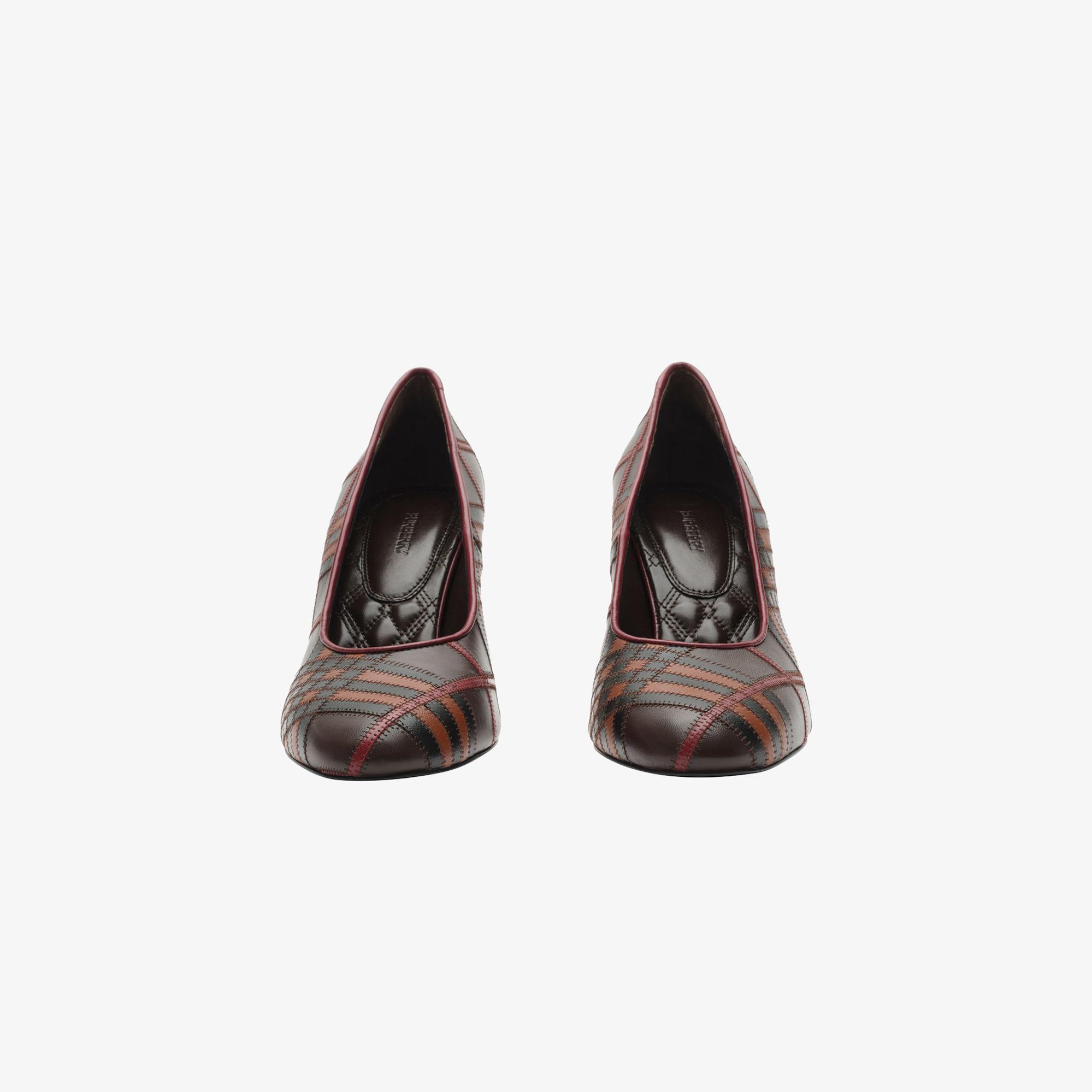 Burberry Kadın Bordo Topuklu Ayakkabı