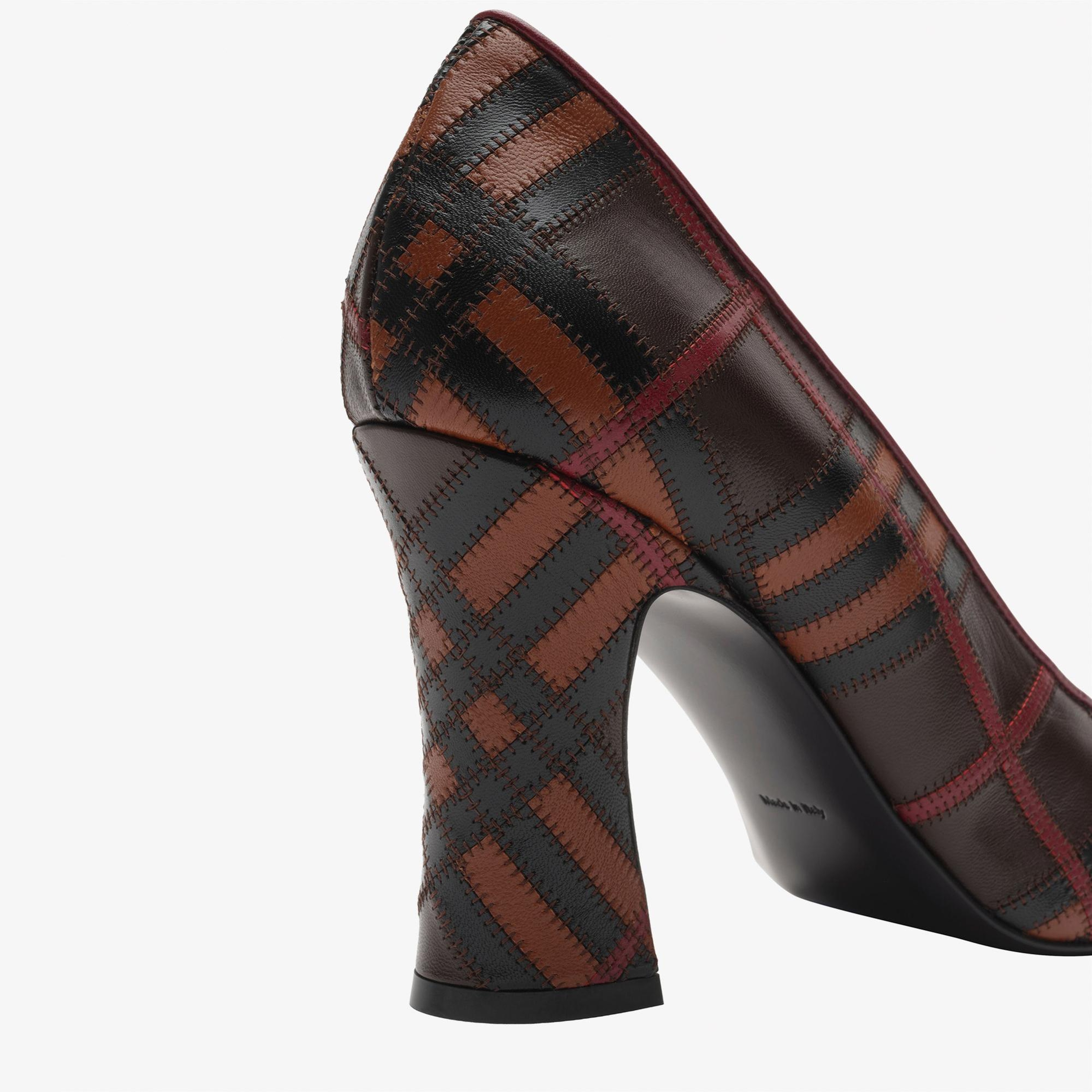 Burberry Kadın Bordo Topuklu Ayakkabı