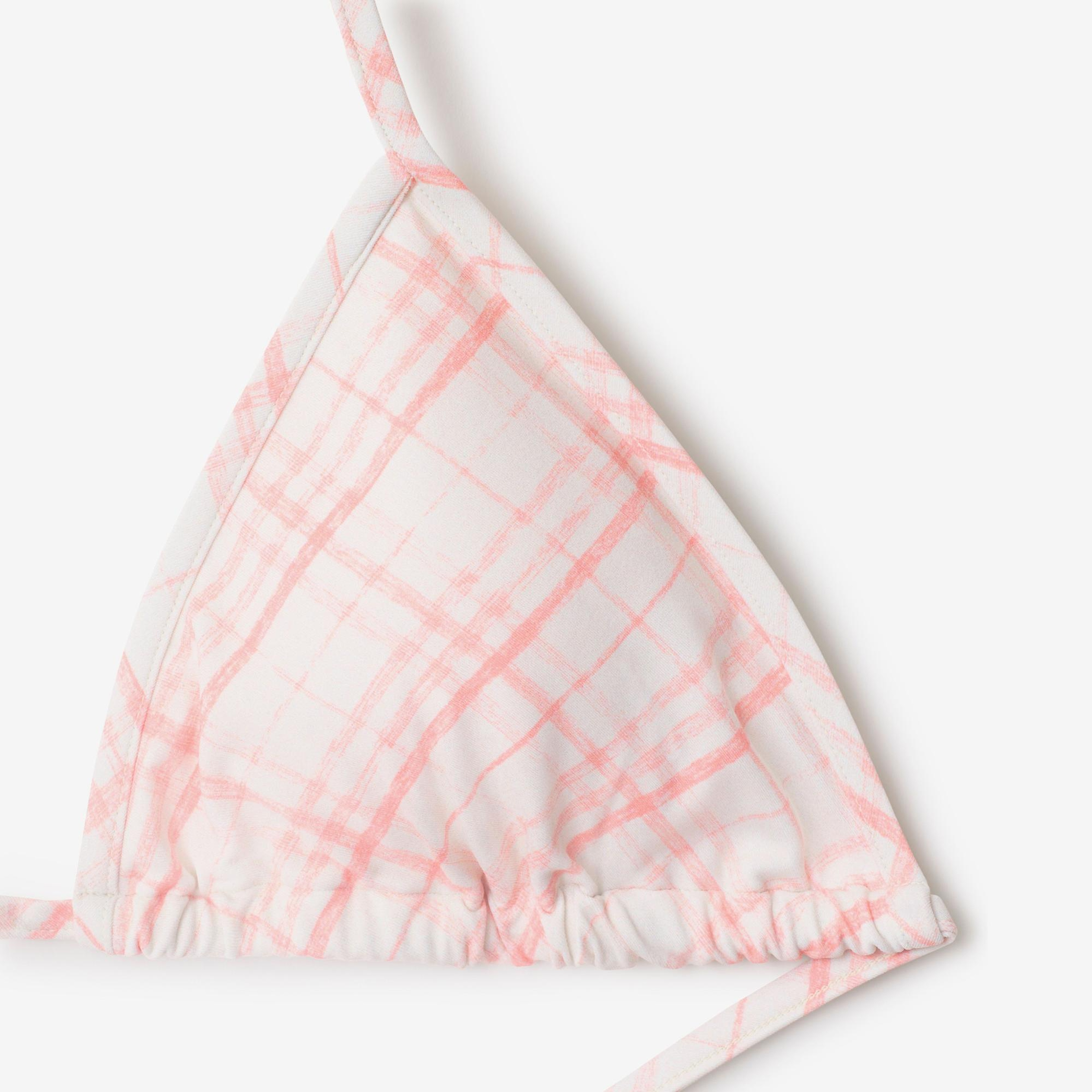 Burberry Check Kadın Pembe Bikini Üstü