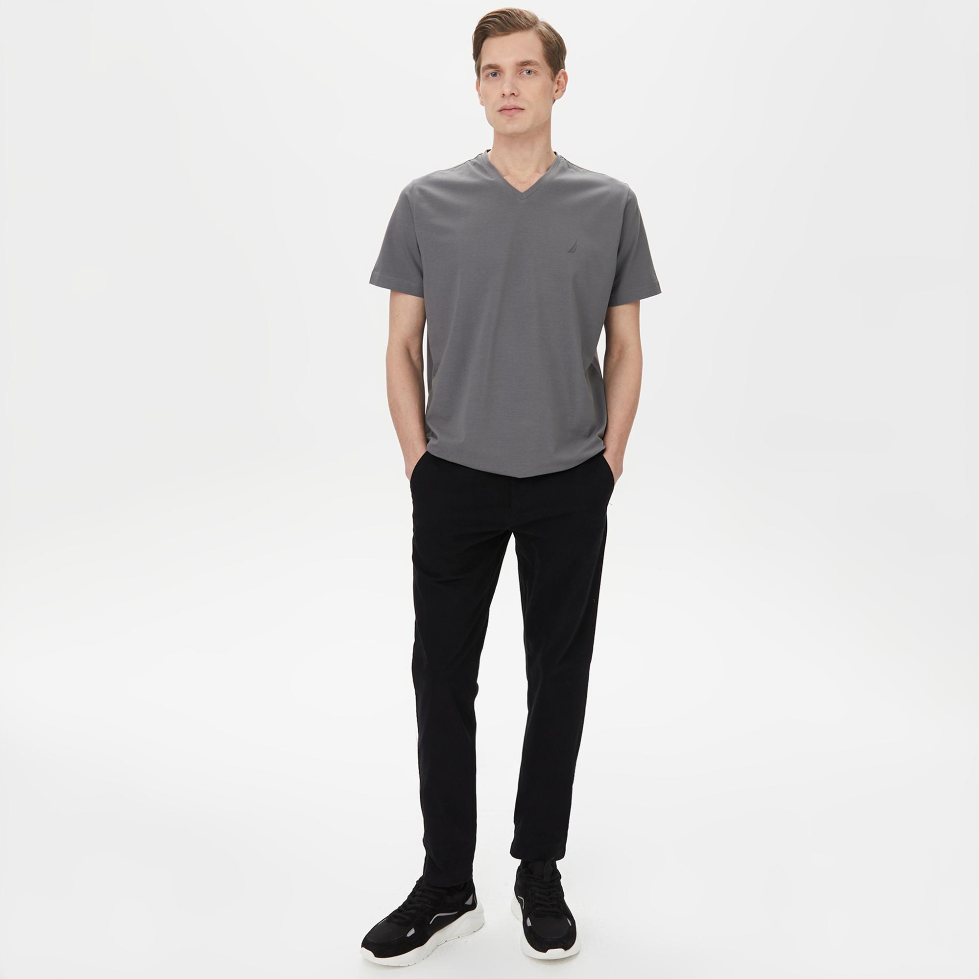Nautica Erkek Gri Standart Fit T-Shirt