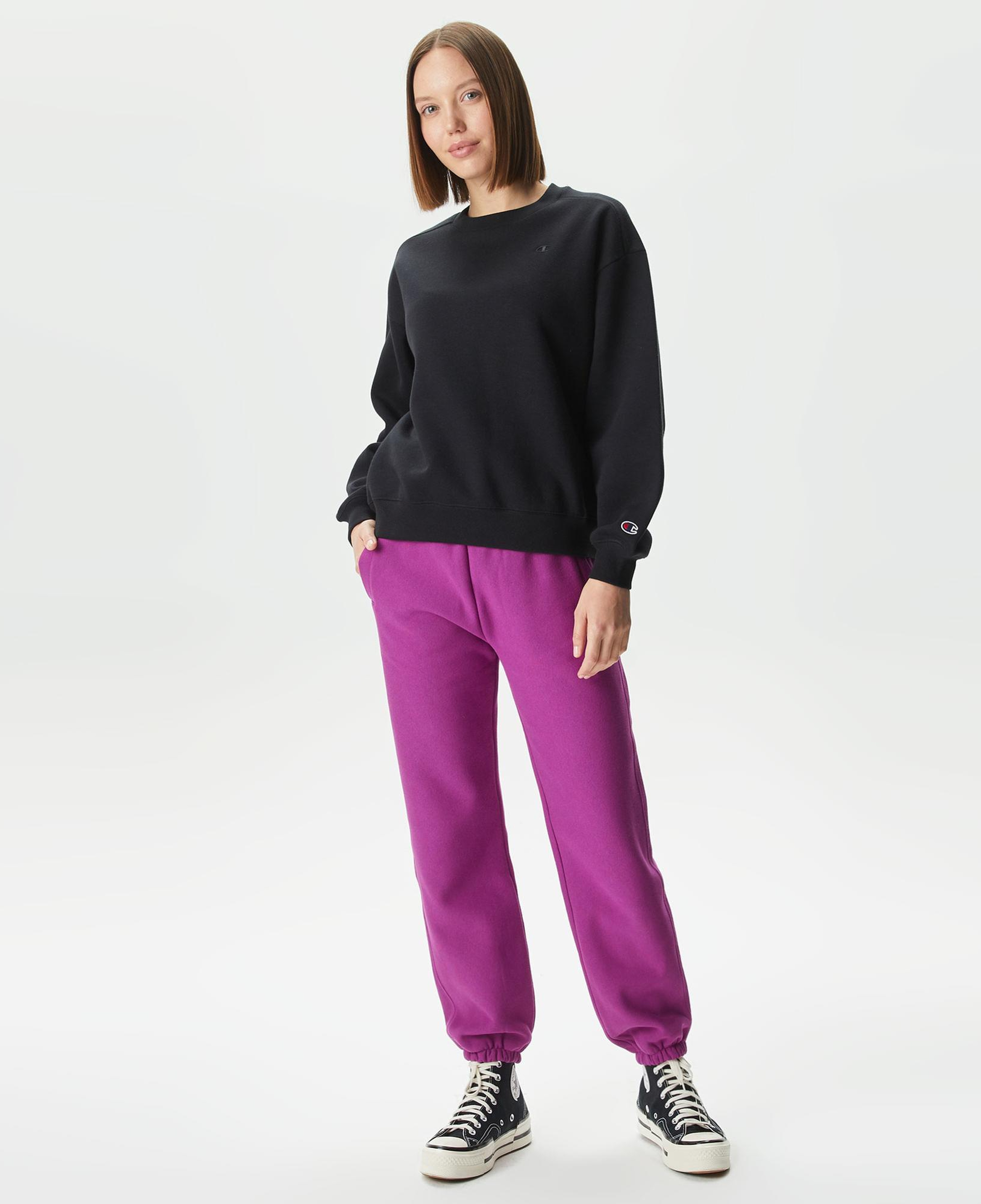 Champion Elastic Cuff Kadın Mor Eşofman Altı