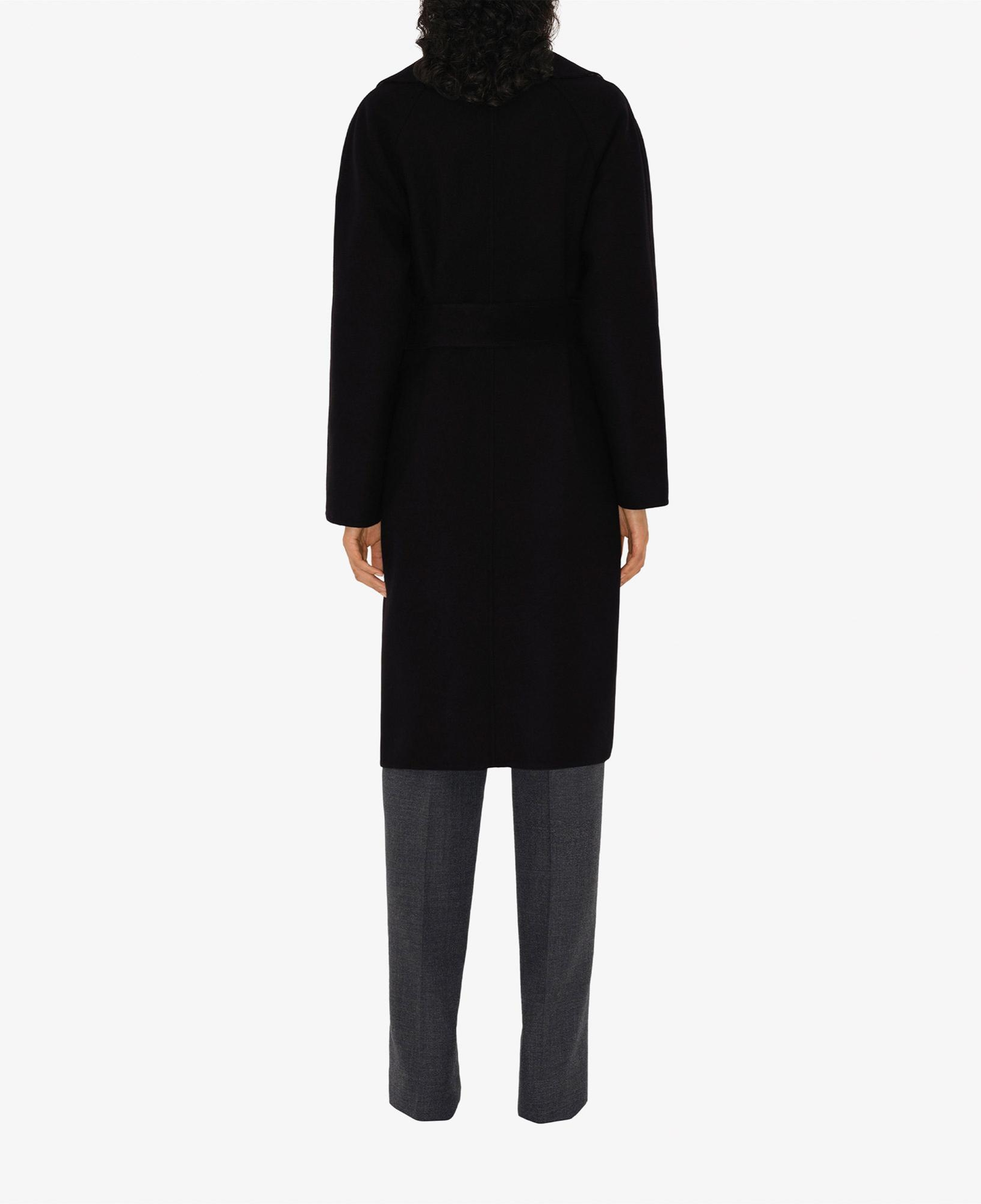 Burberry Giu Reversible Wool Wrap Kadın Siyah Palto