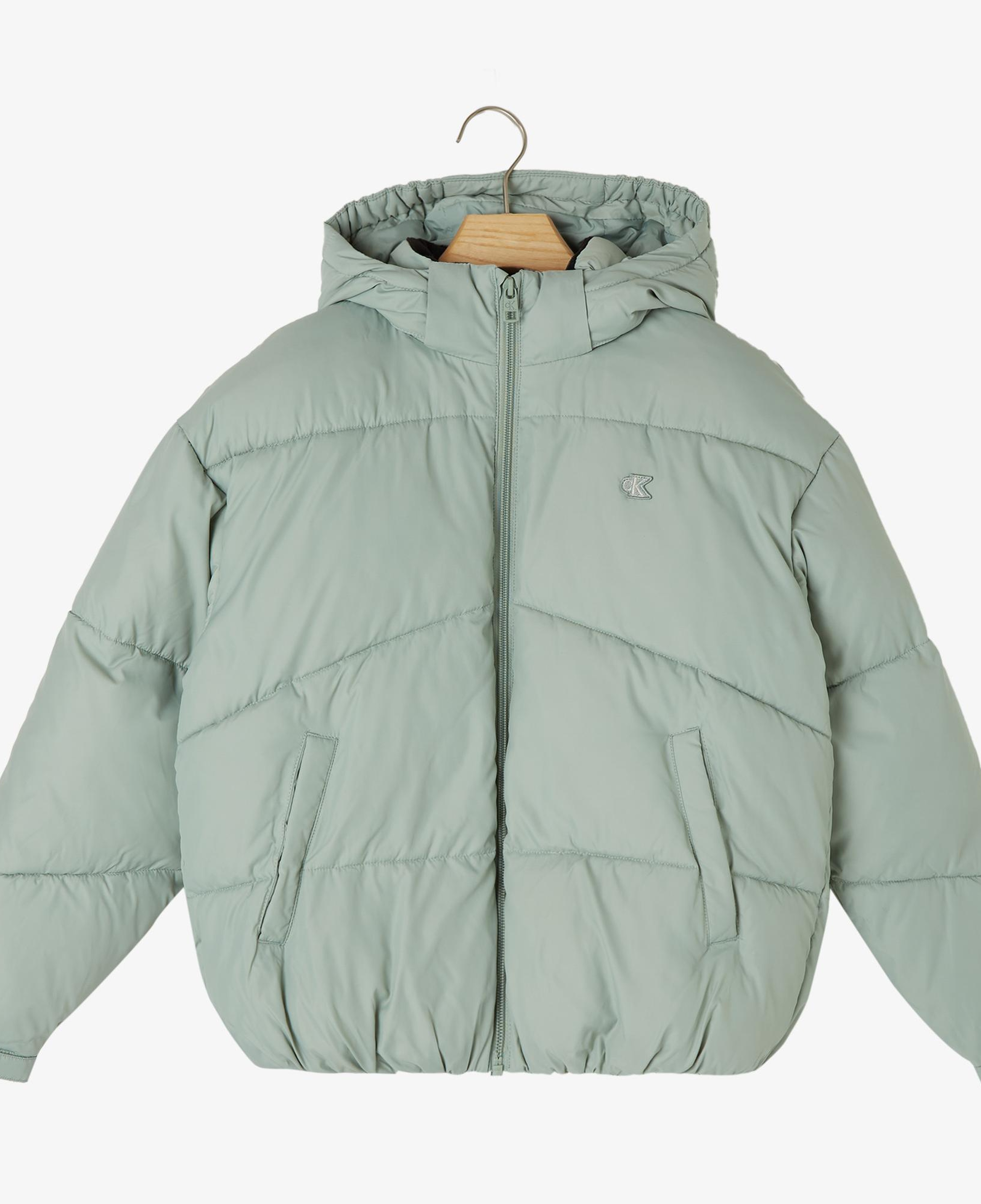 Calvin Klein Jeans Short Puffer Çocuk Yeşil Ceket