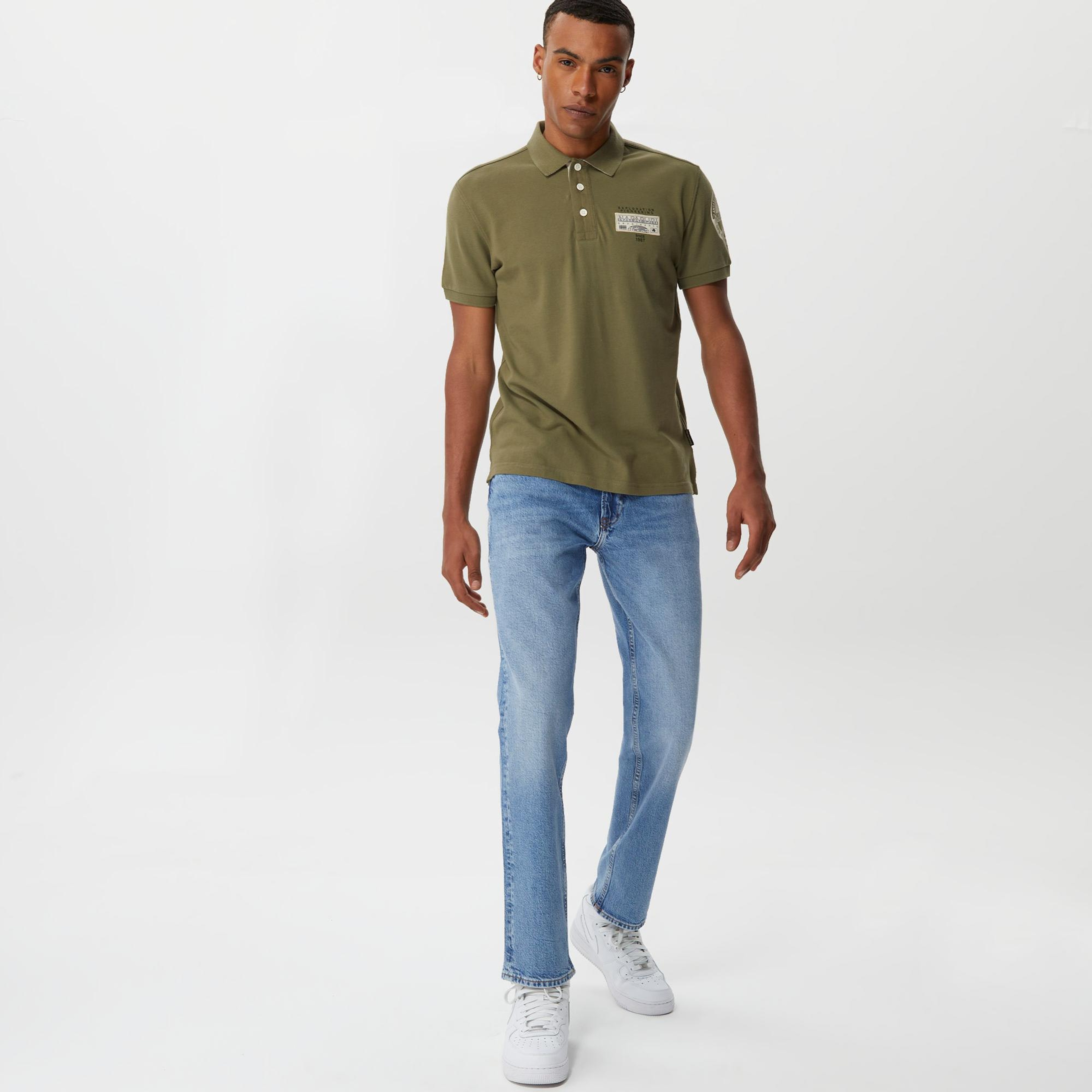 Napapijri E-Amundsen Erkek Yeşil T-Shirt