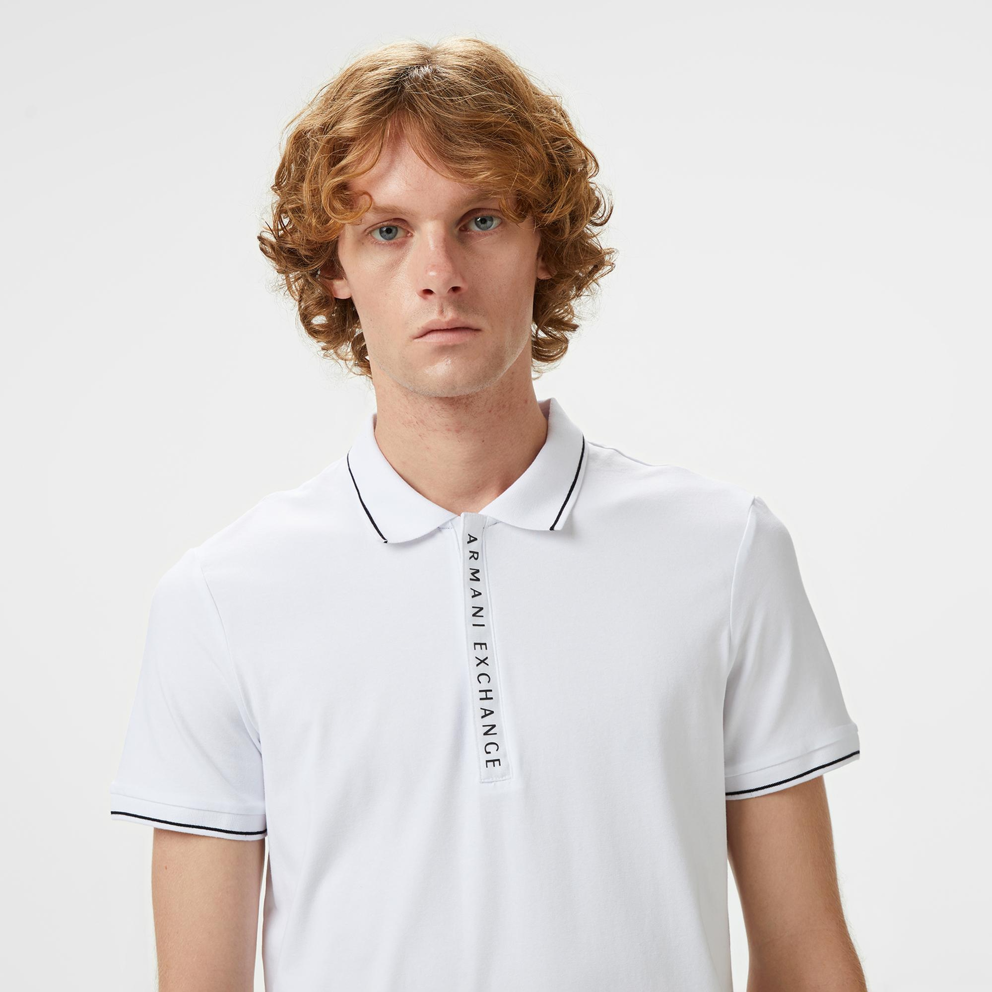 Armani Exchange Erkek Siyah Polo