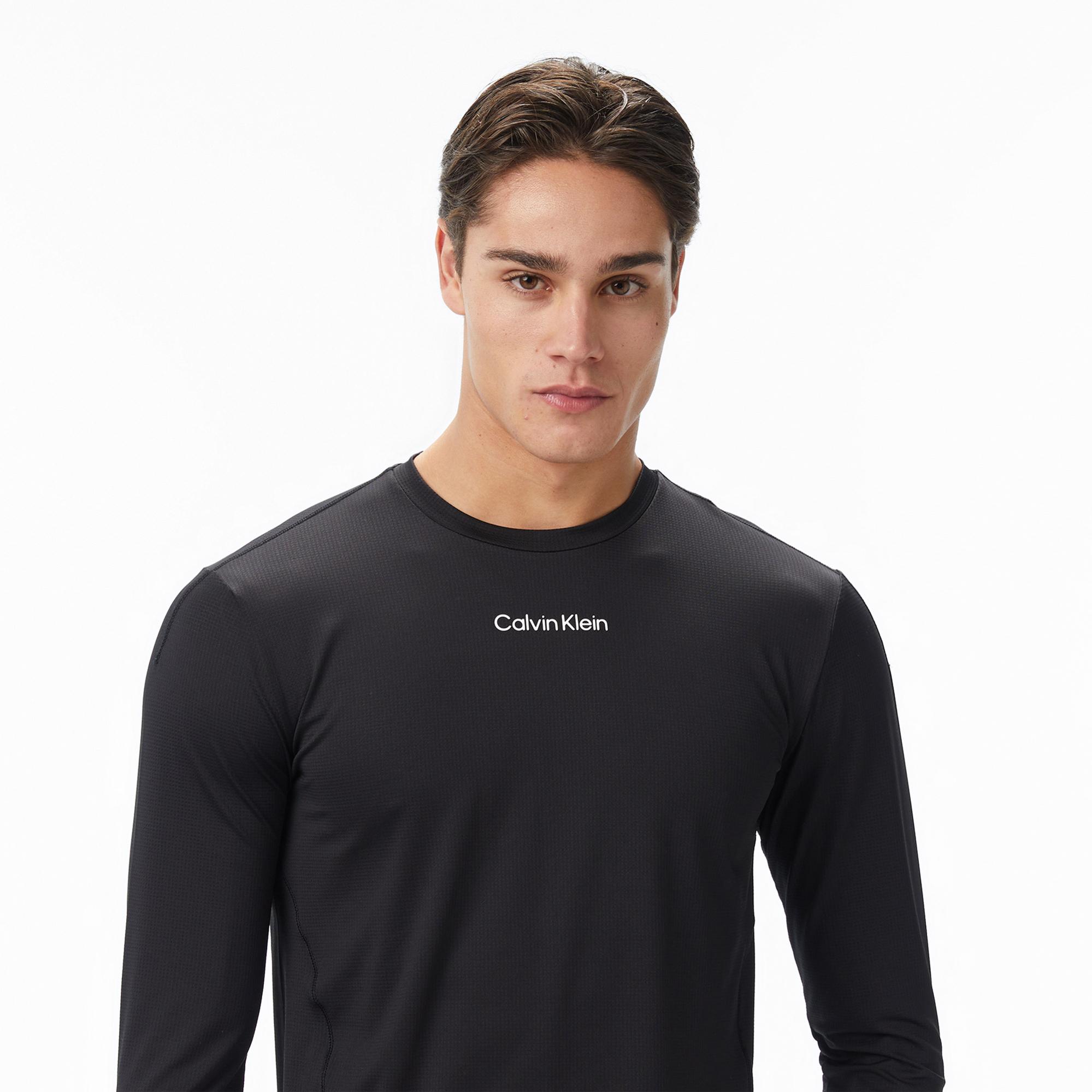 Calvin Klein Erkek Uzun Kollu Siyah T-Shirt