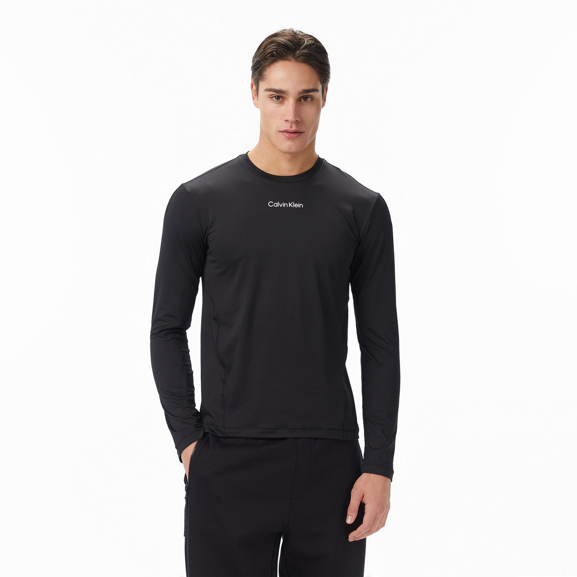 Calvin Klein Erkek Uzun Kollu Siyah T-Shirt