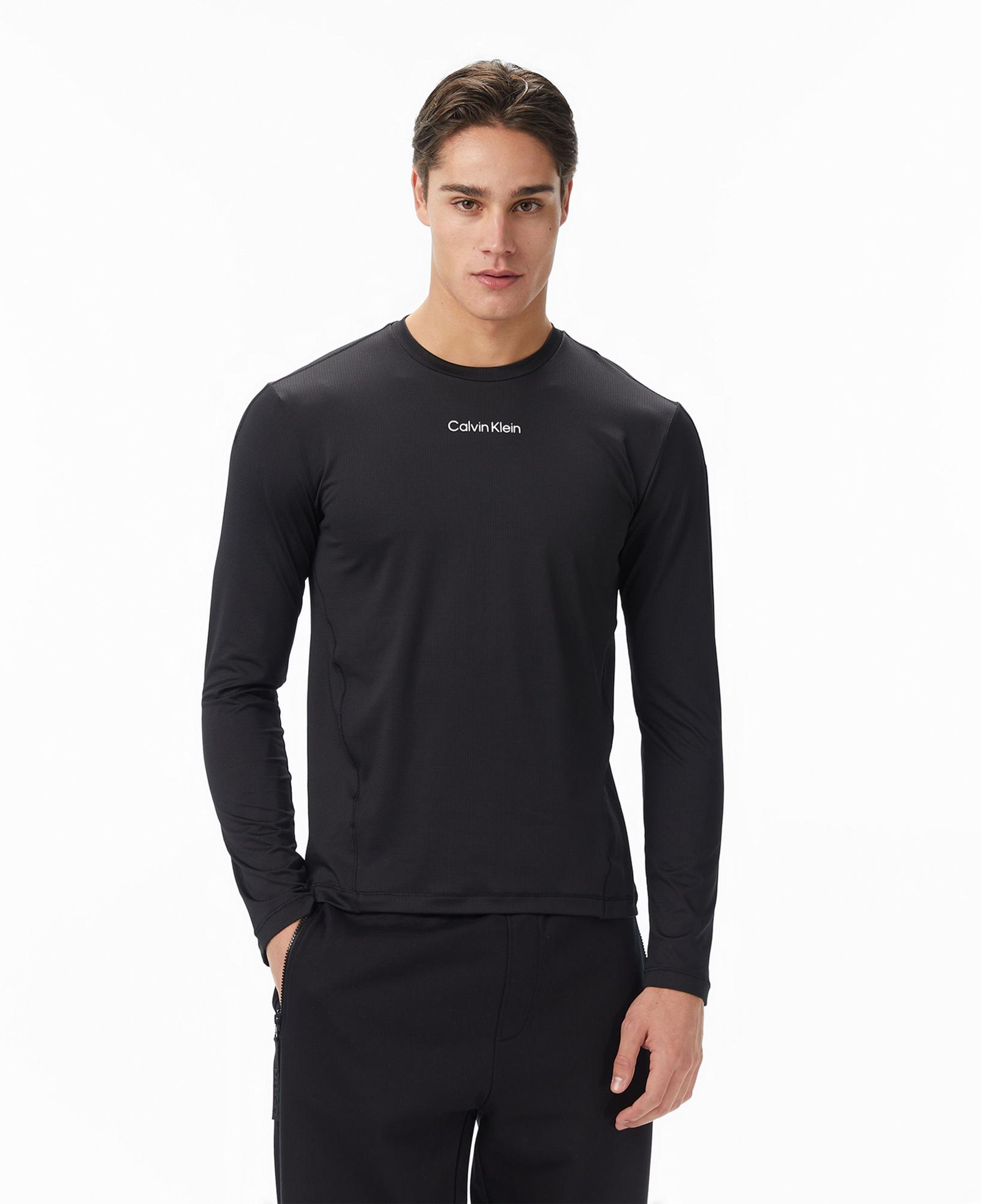 Calvin Klein Erkek Uzun Kollu Siyah T-Shirt