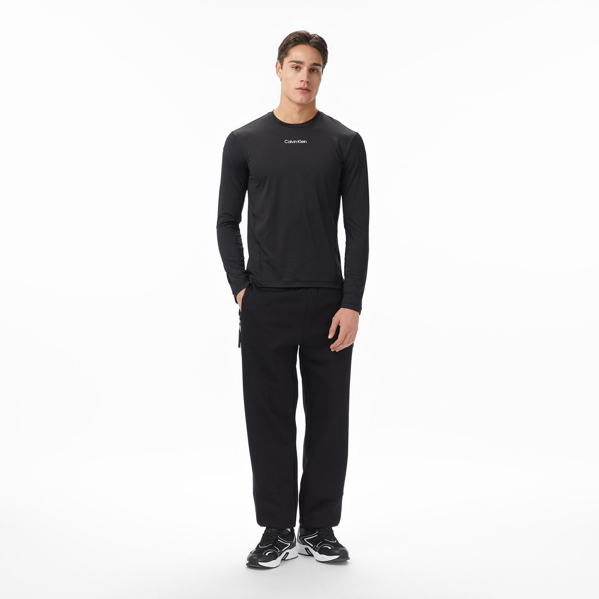 Calvin Klein Erkek Uzun Kollu Siyah T-Shirt