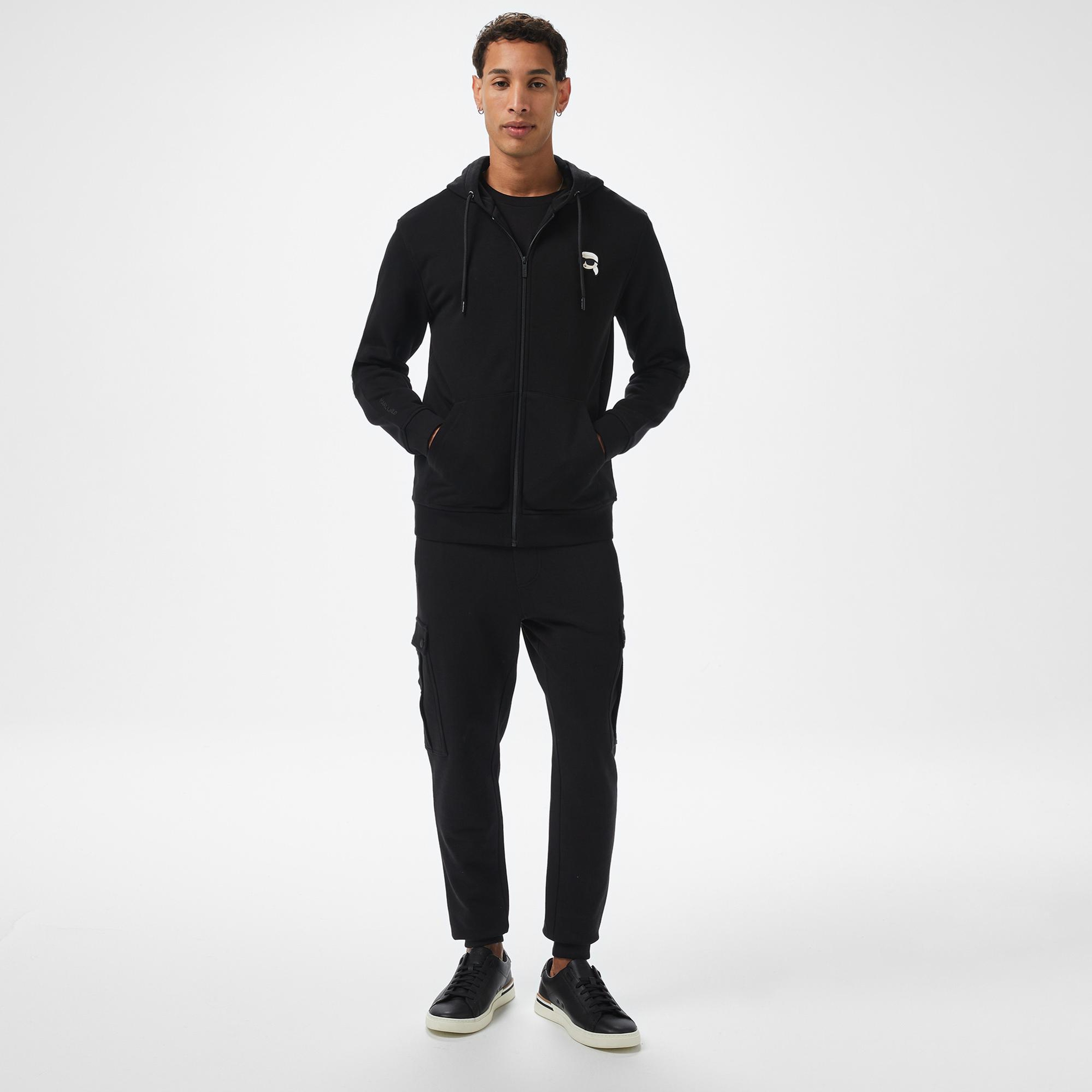 Karl Lagerfeld Erkek Siyah Sweatshirt