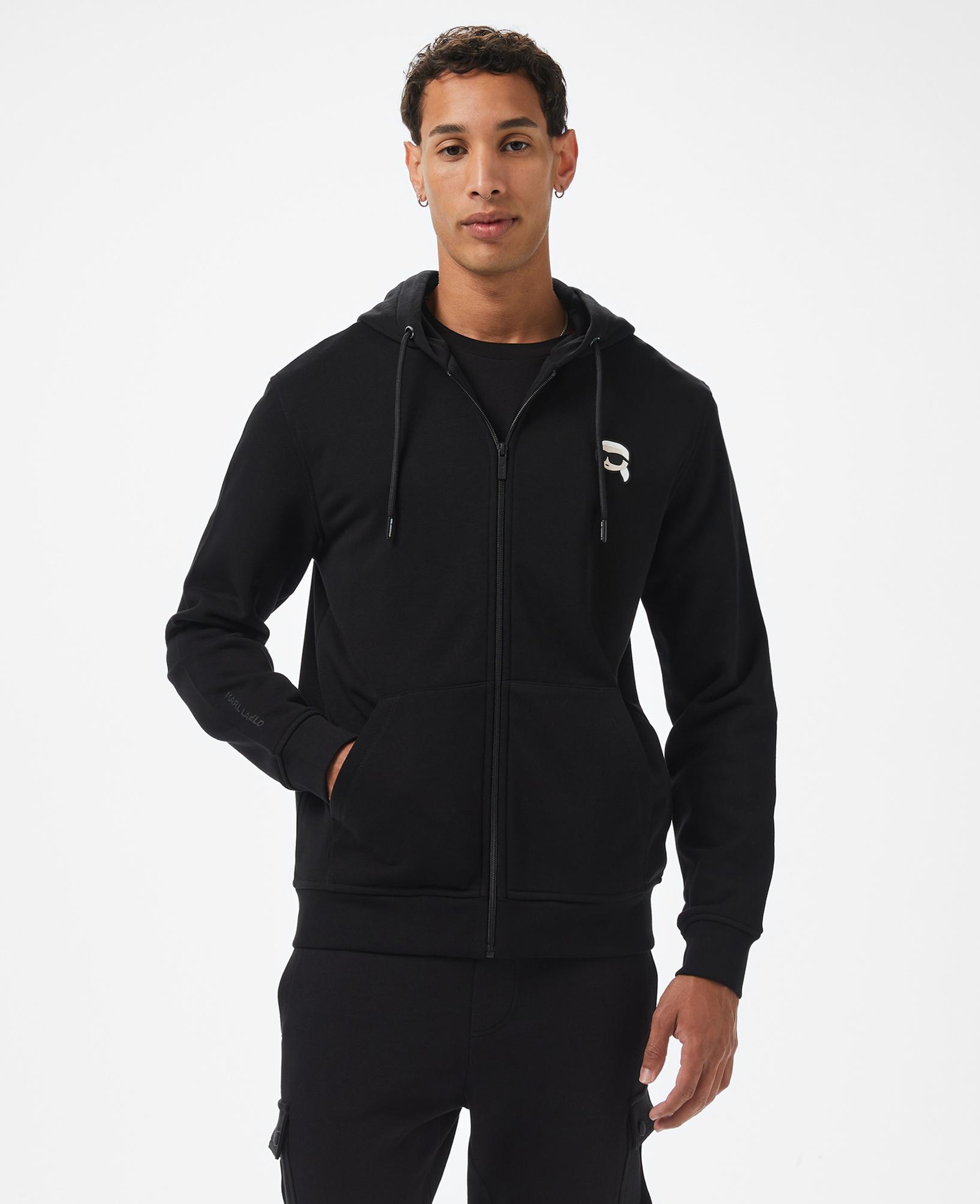 Karl Lagerfeld Erkek Siyah Sweatshirt