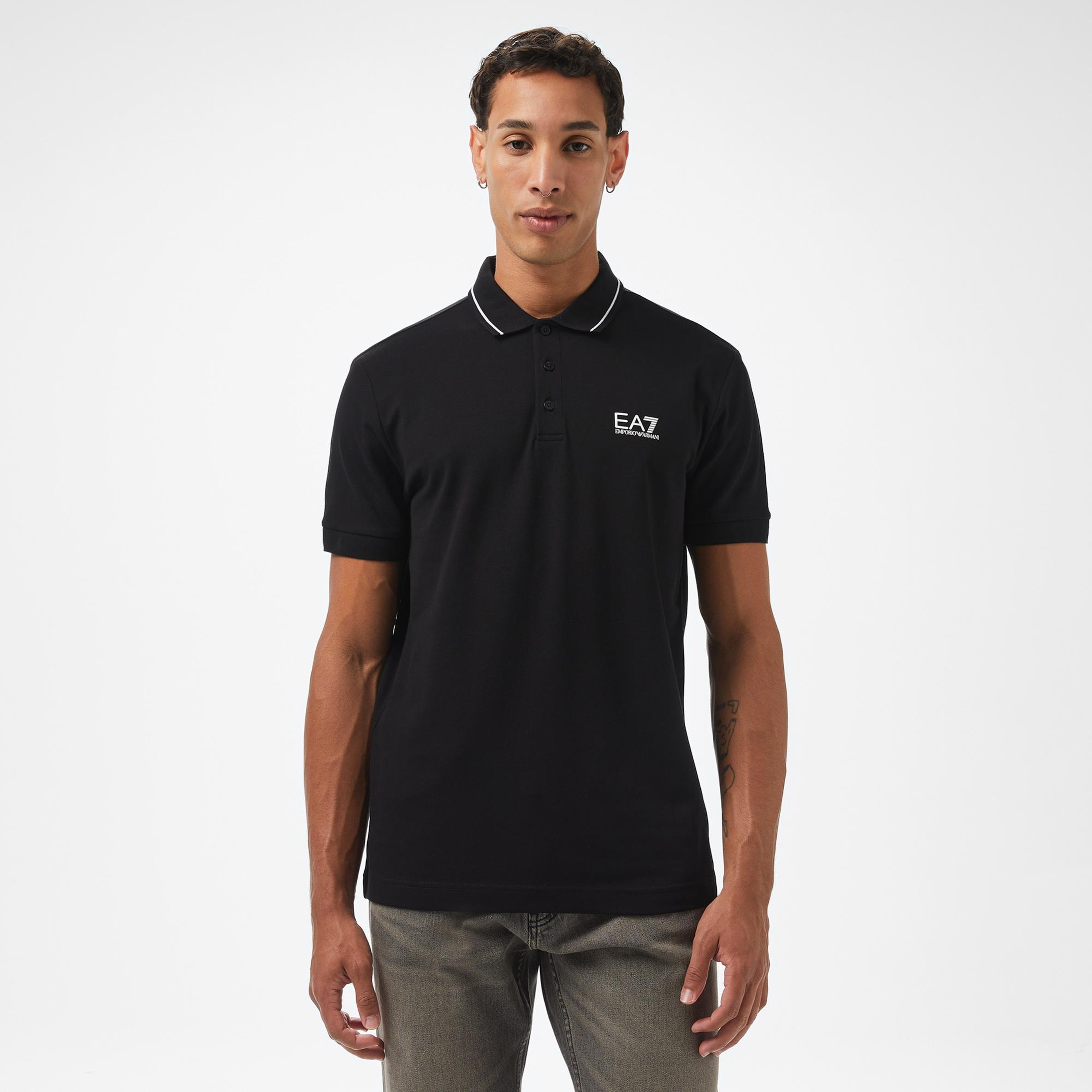 EA7 Erkek Siyah Polo
