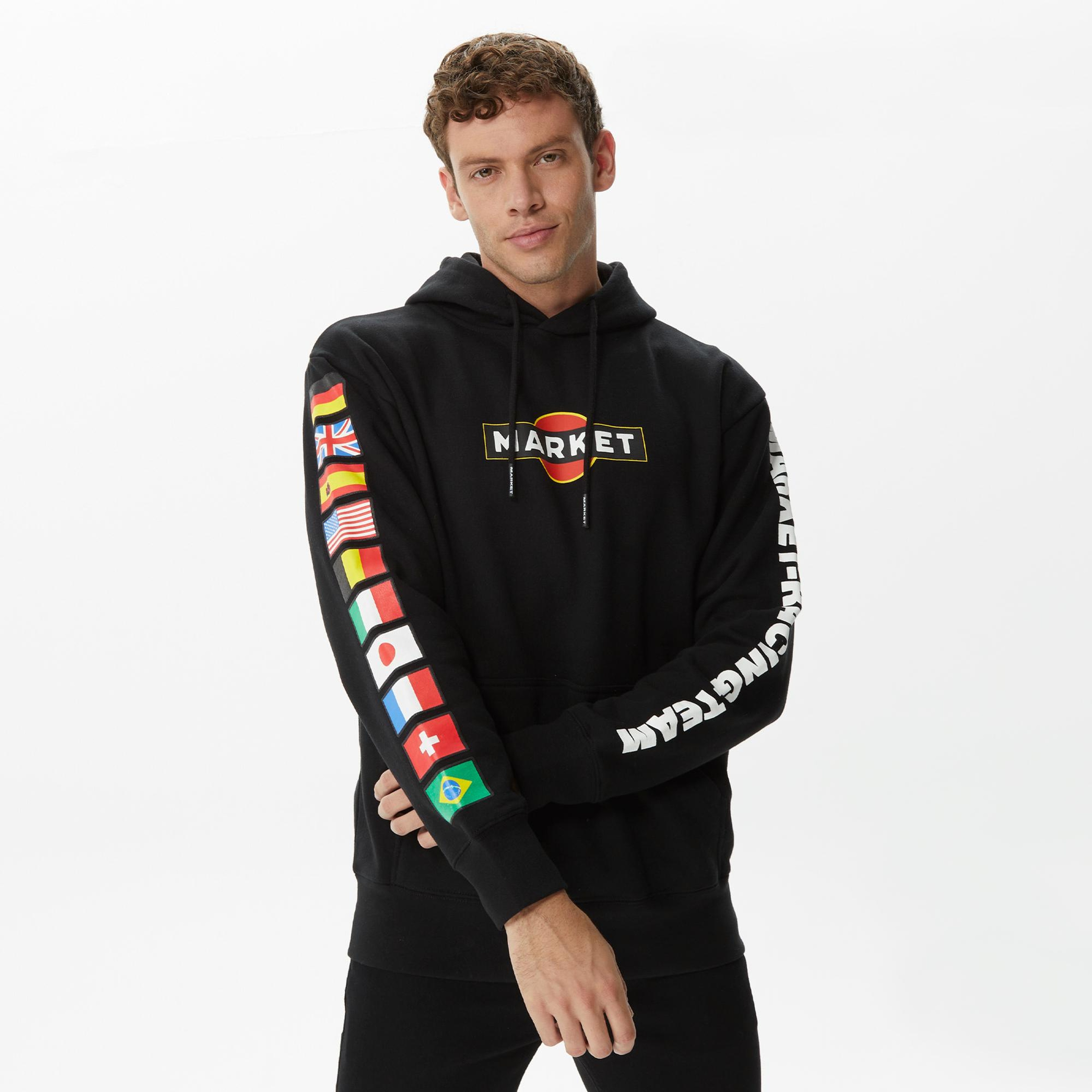 Market Group 5 Erkek Siyah Sweatshirt