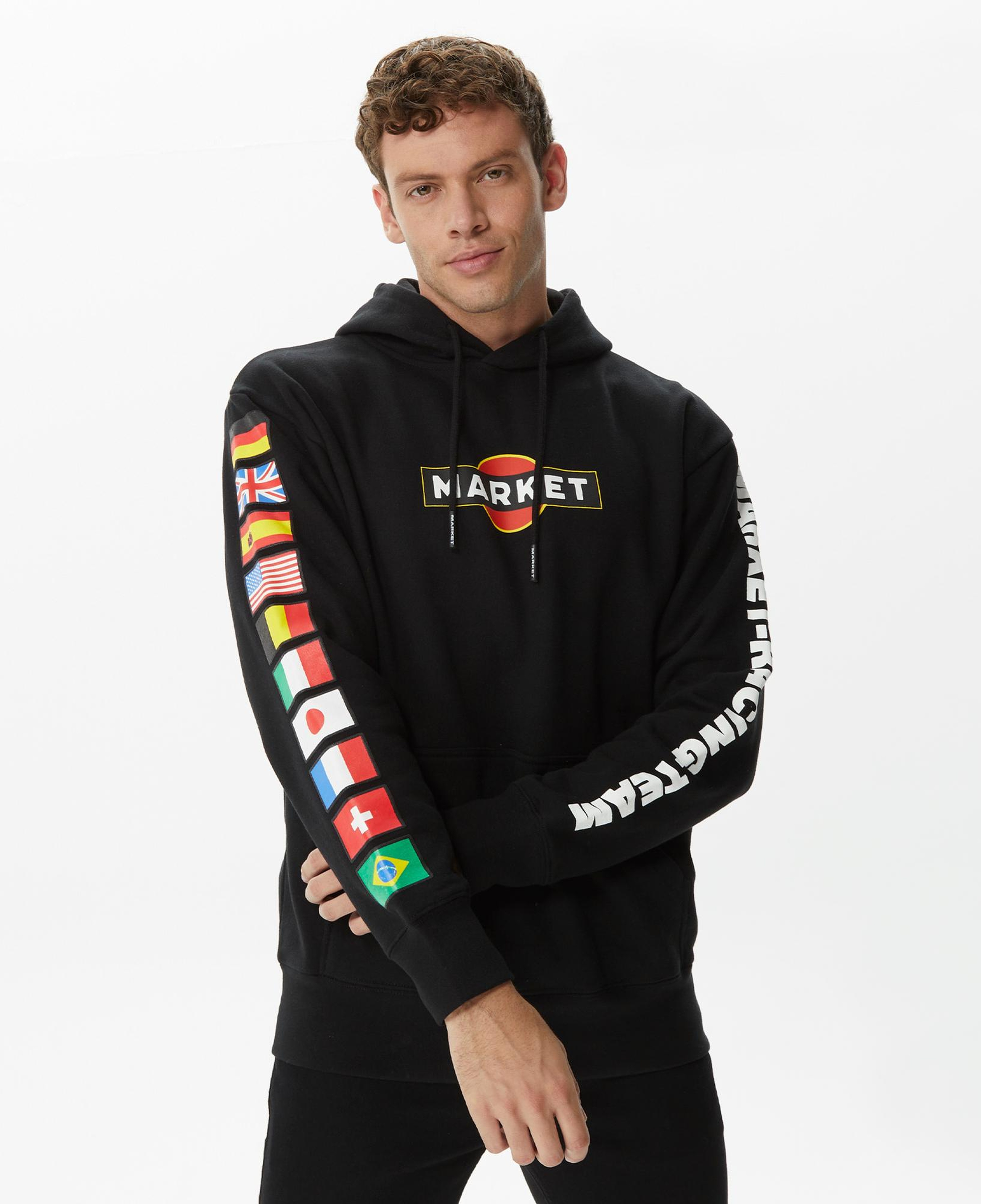 Market Group 5 Erkek Siyah Sweatshirt