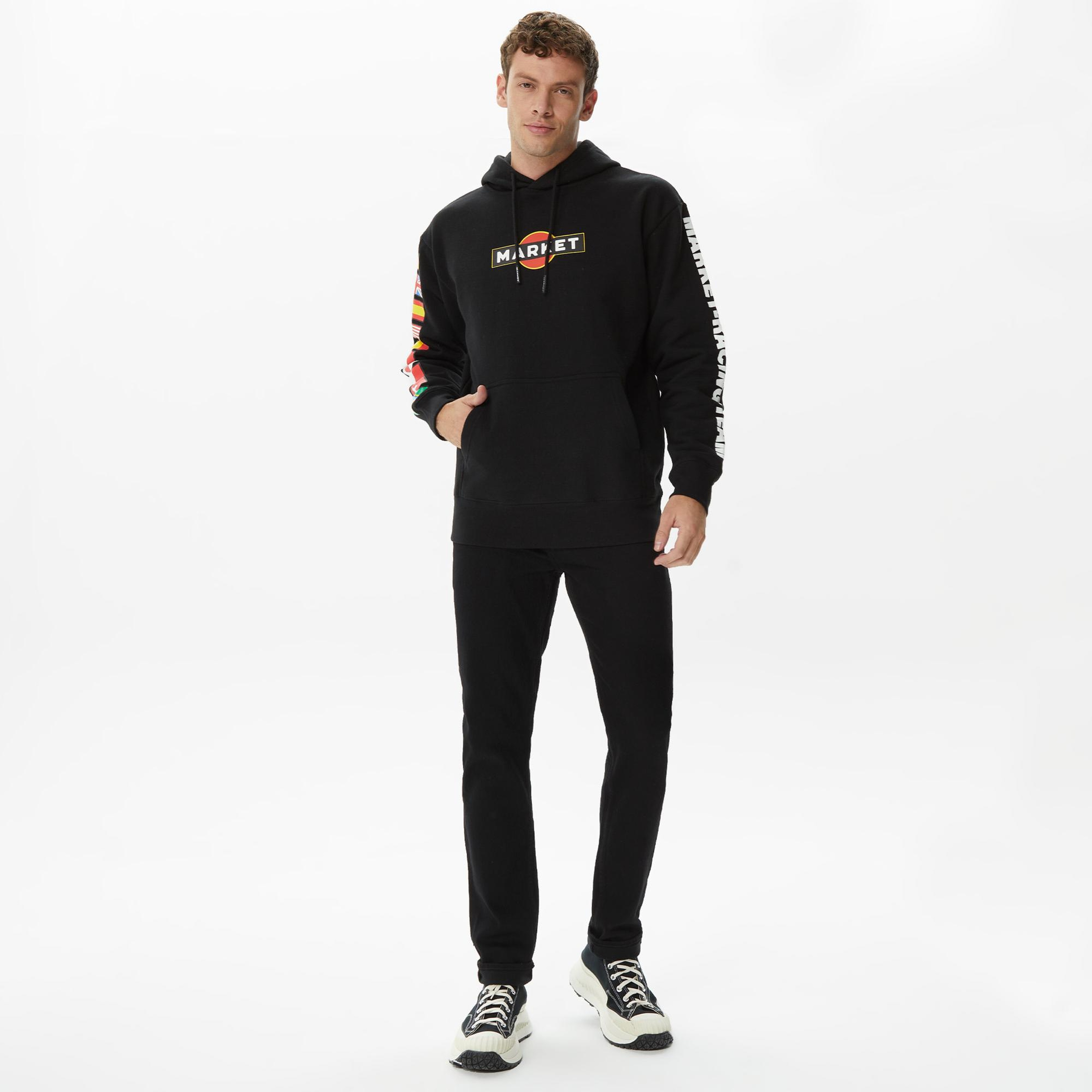Market Group 5 Erkek Siyah Sweatshirt