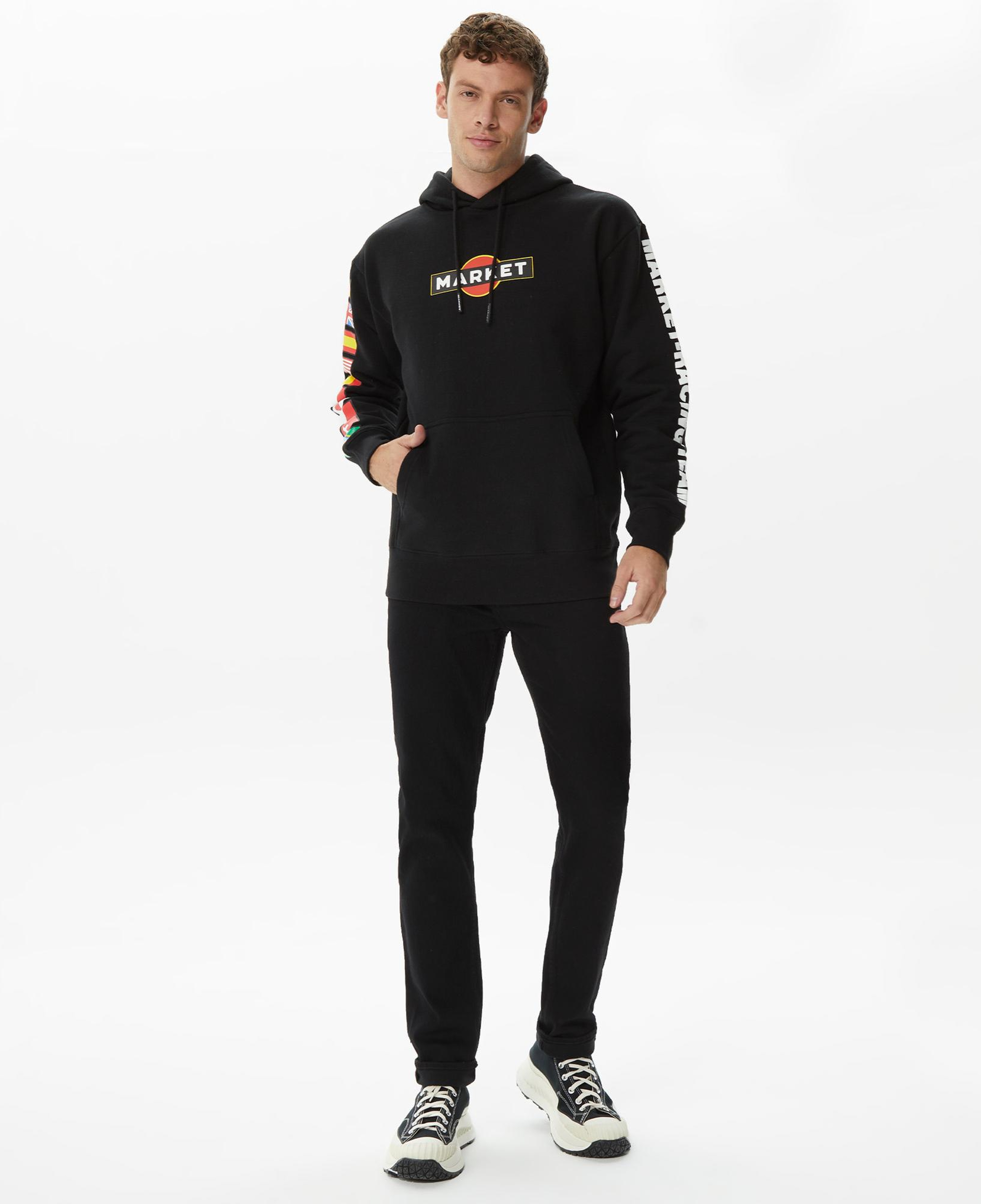 Market Group 5 Erkek Siyah Sweatshirt