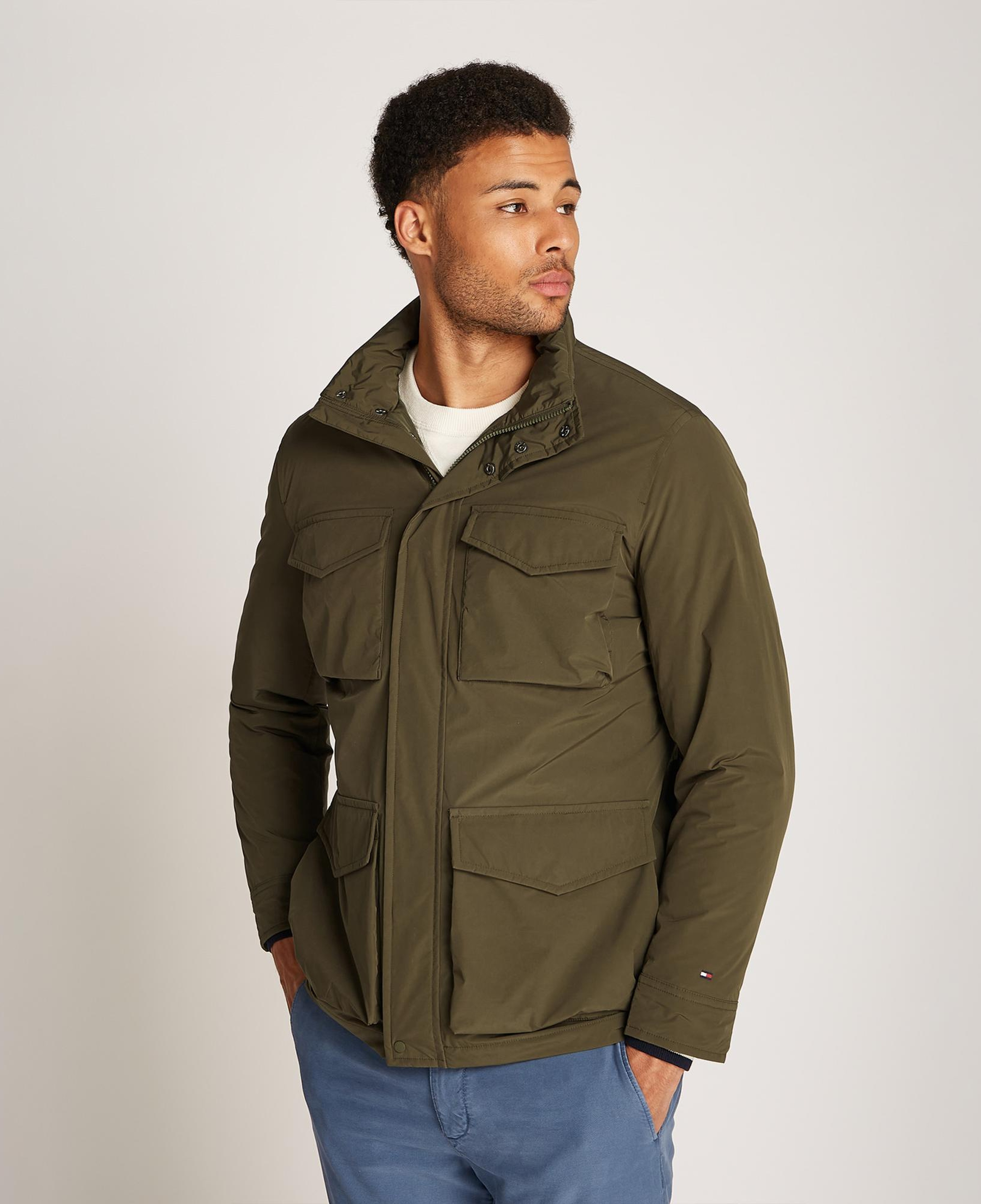 Tommy Hilfiger Erkek Haki Mont