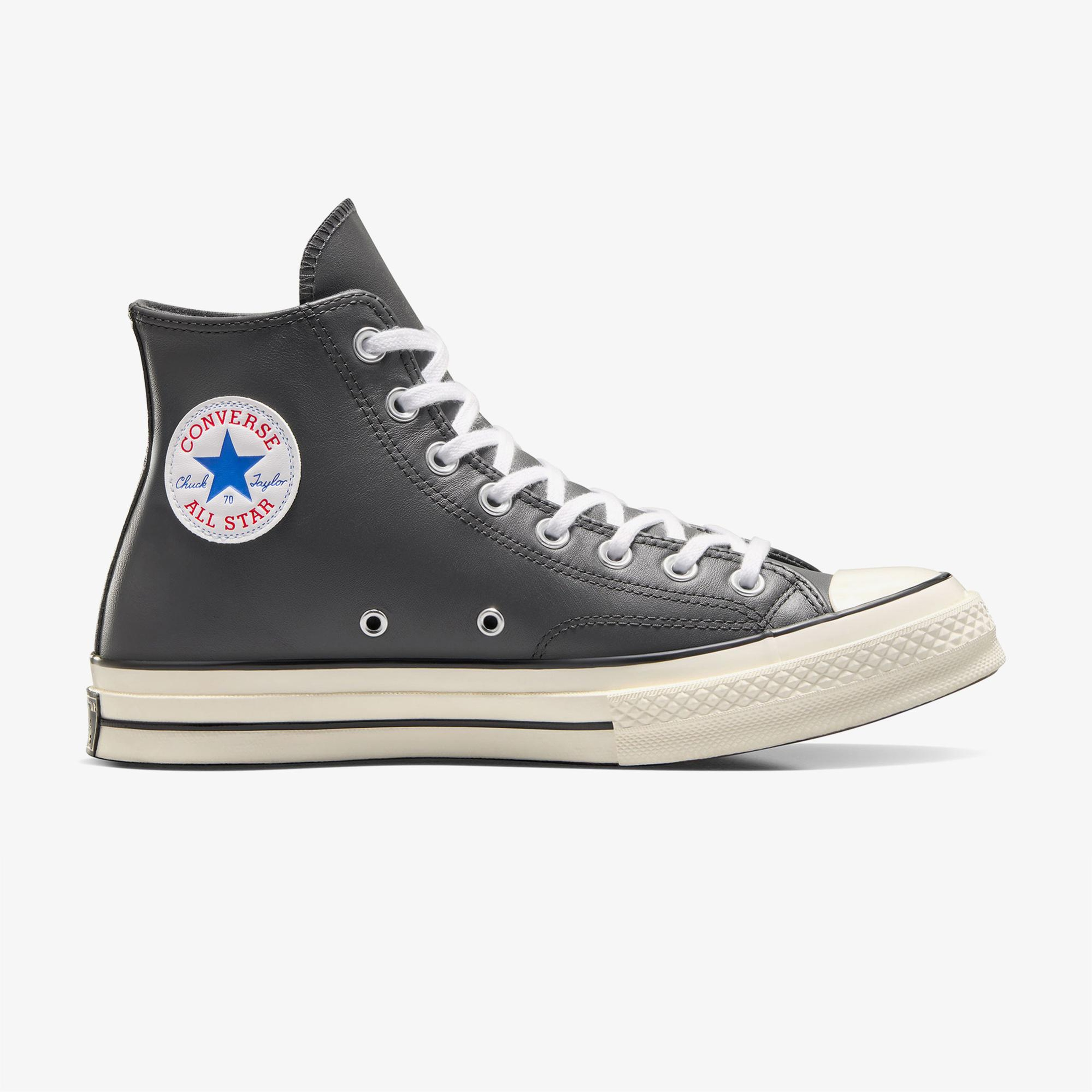 Converse Chuck 70 Unisex Gri Deri Sneaker