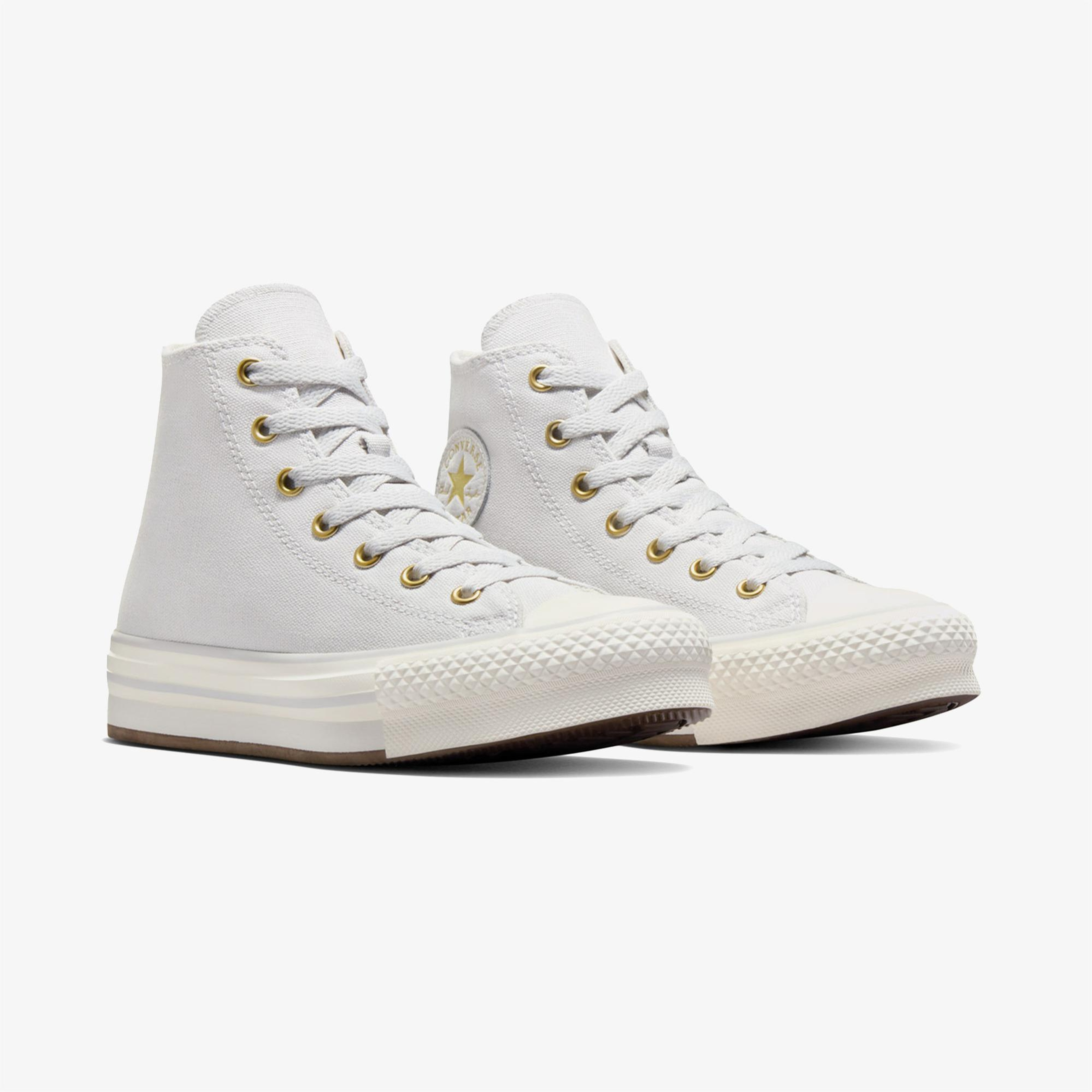 Converse Chuck Taylor All Star EVA Lift Genç Gri Platform Sneaker