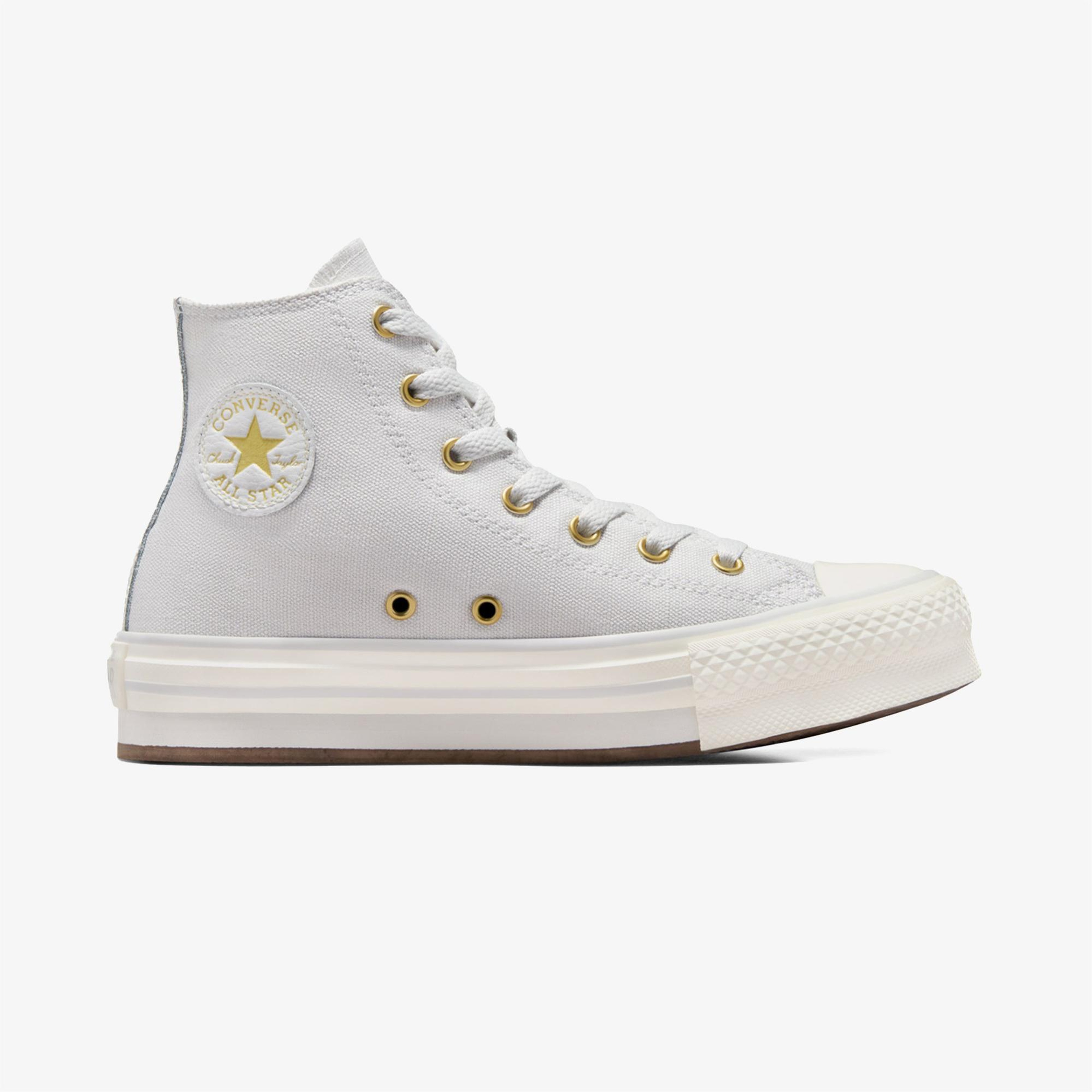 Converse Chuck Taylor All Star EVA Lift Genç Gri Platform Sneaker