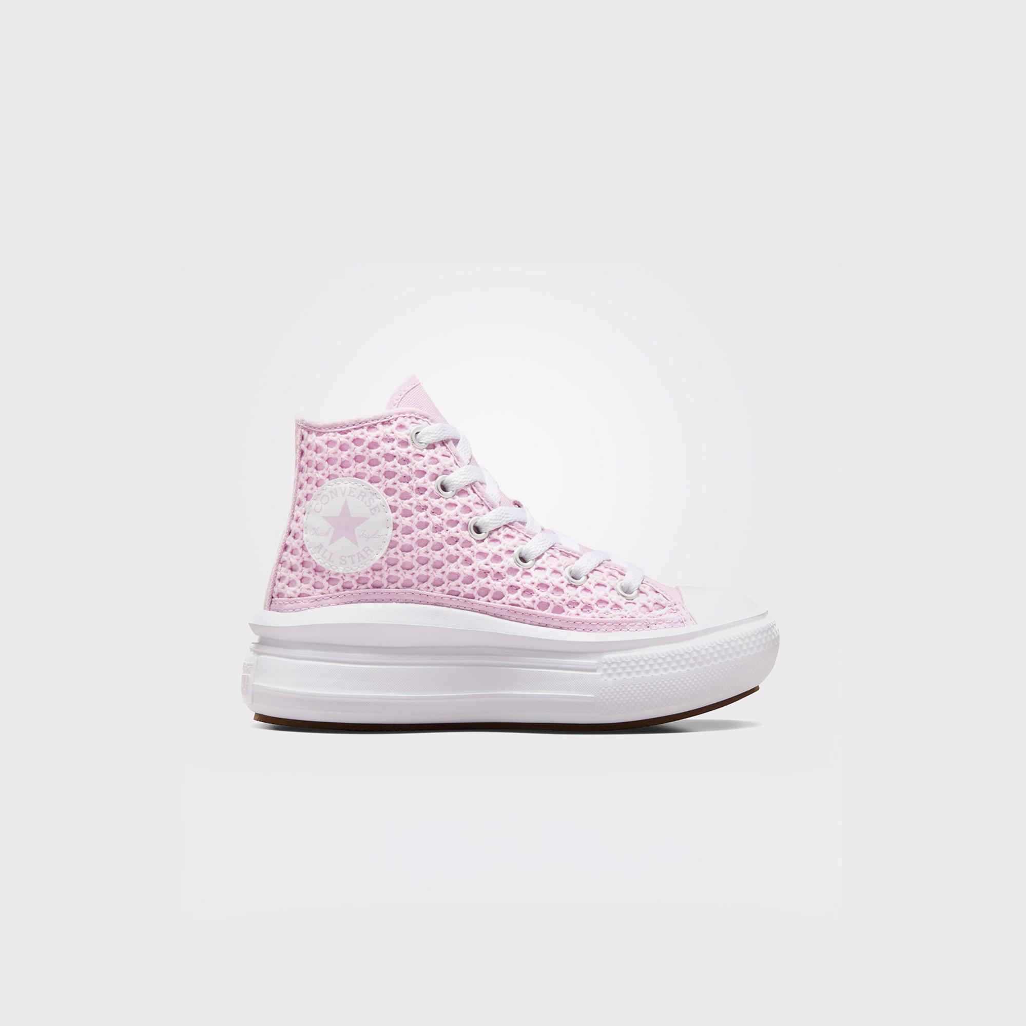 Converse Chuck Taylor All Star Move Çocuk Pembe Platform Sneaker