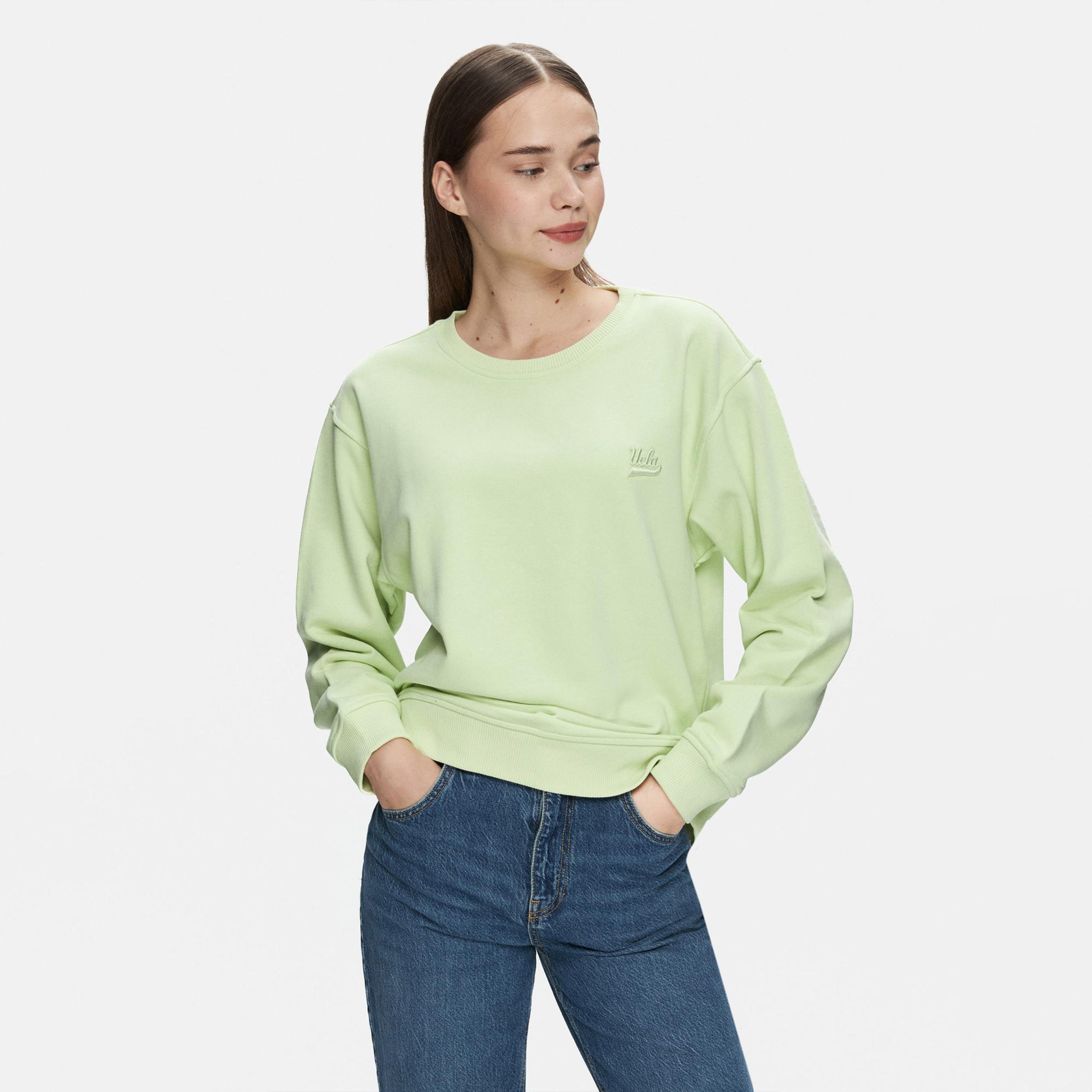Ucla Sunniva Kadın Yeşil Sweatshirt
