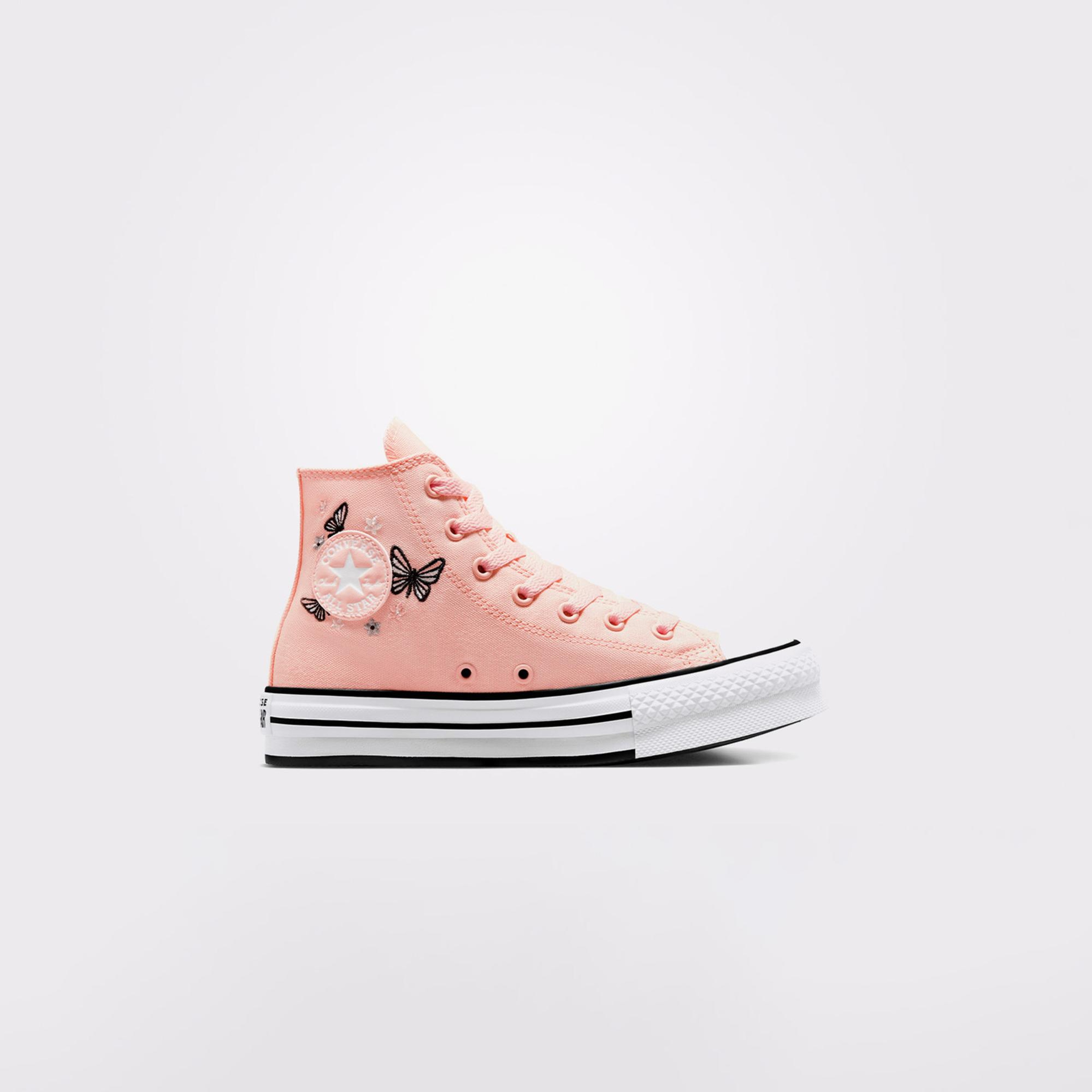 Converse Chuck Taylor All Star EVA Lift Butterflies Genç Pembe Platform Sneaker