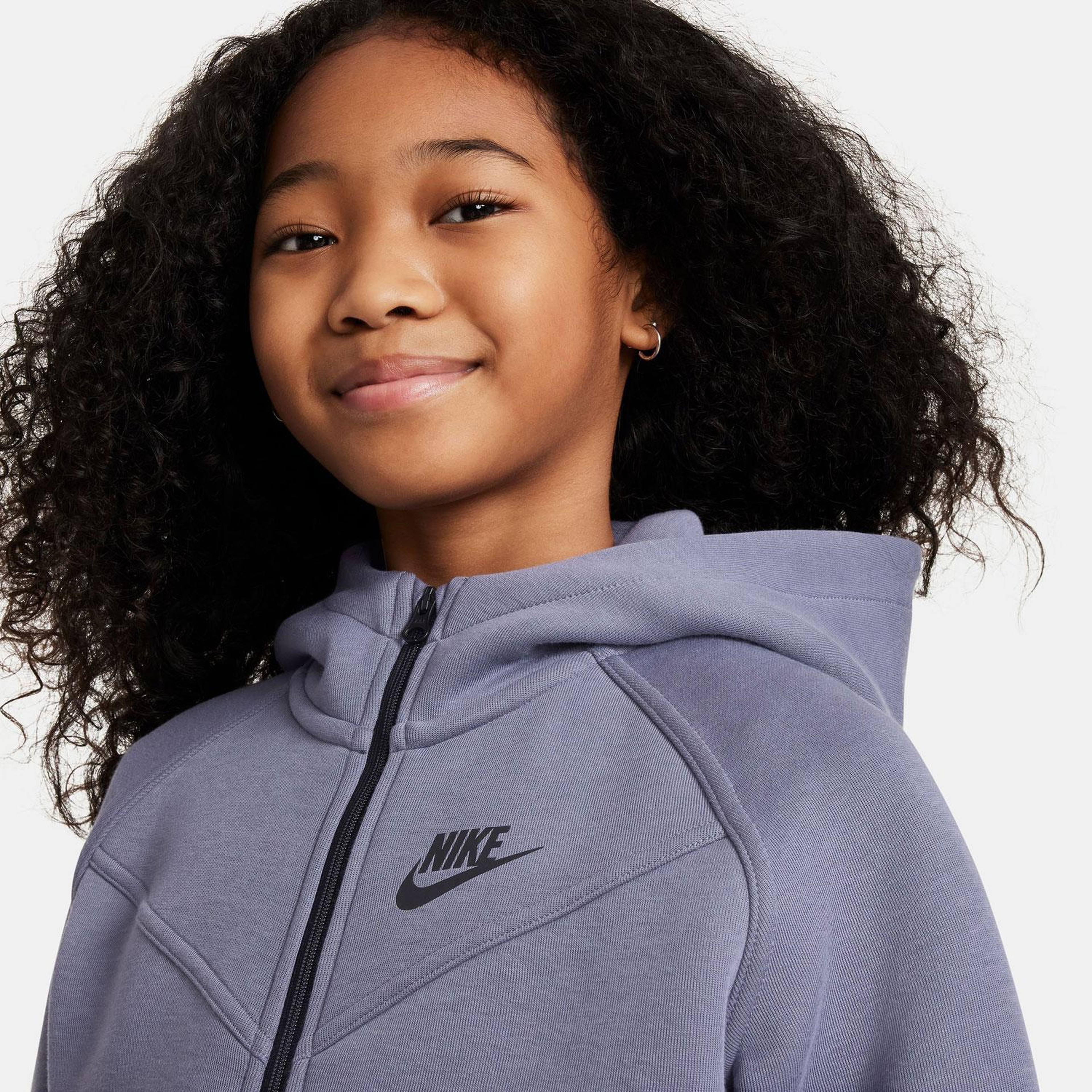 Nike Sportswear Tech Fleece Çocuk Gri Sweatshirt