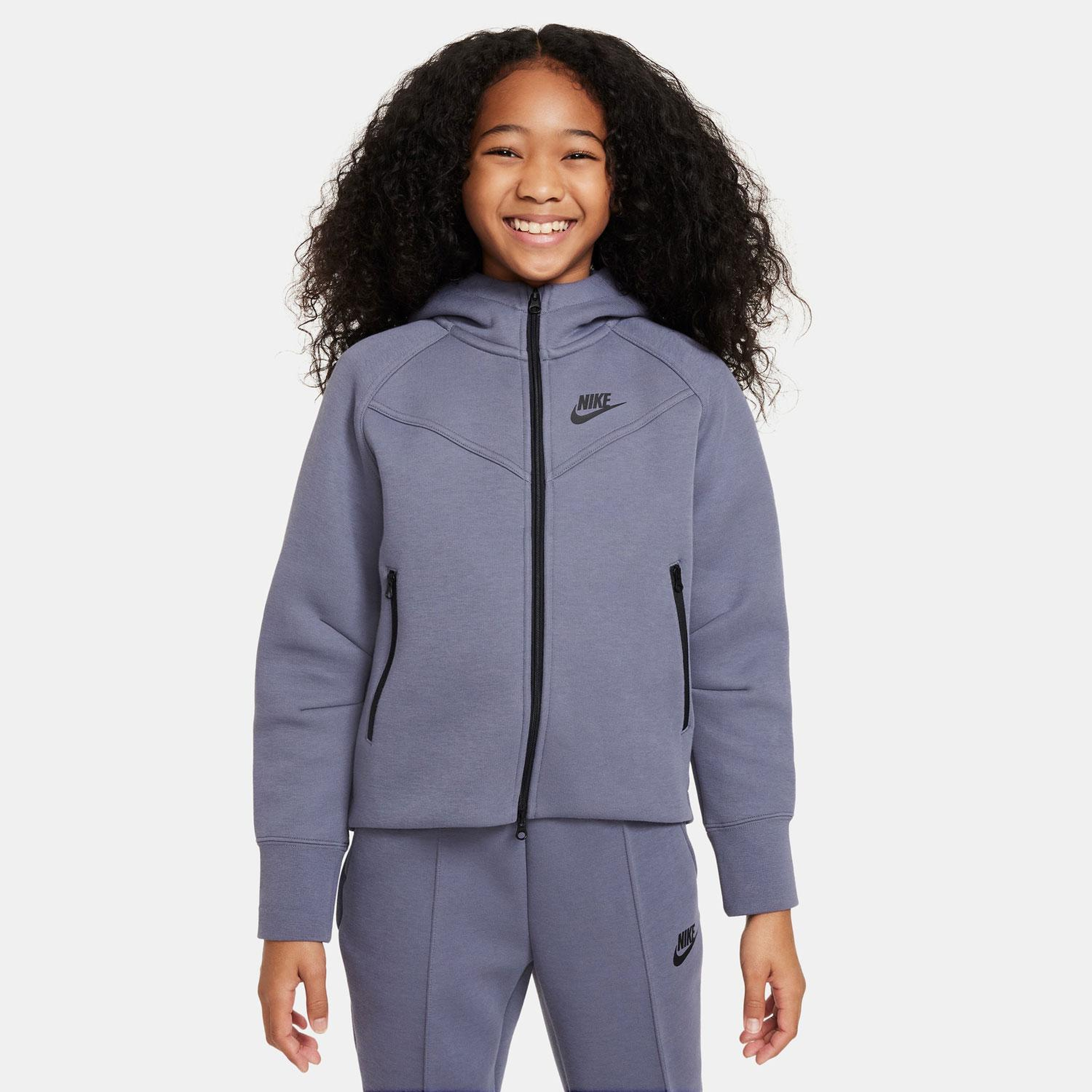 Nike Sportswear Tech Fleece Çocuk Gri Sweatshirt