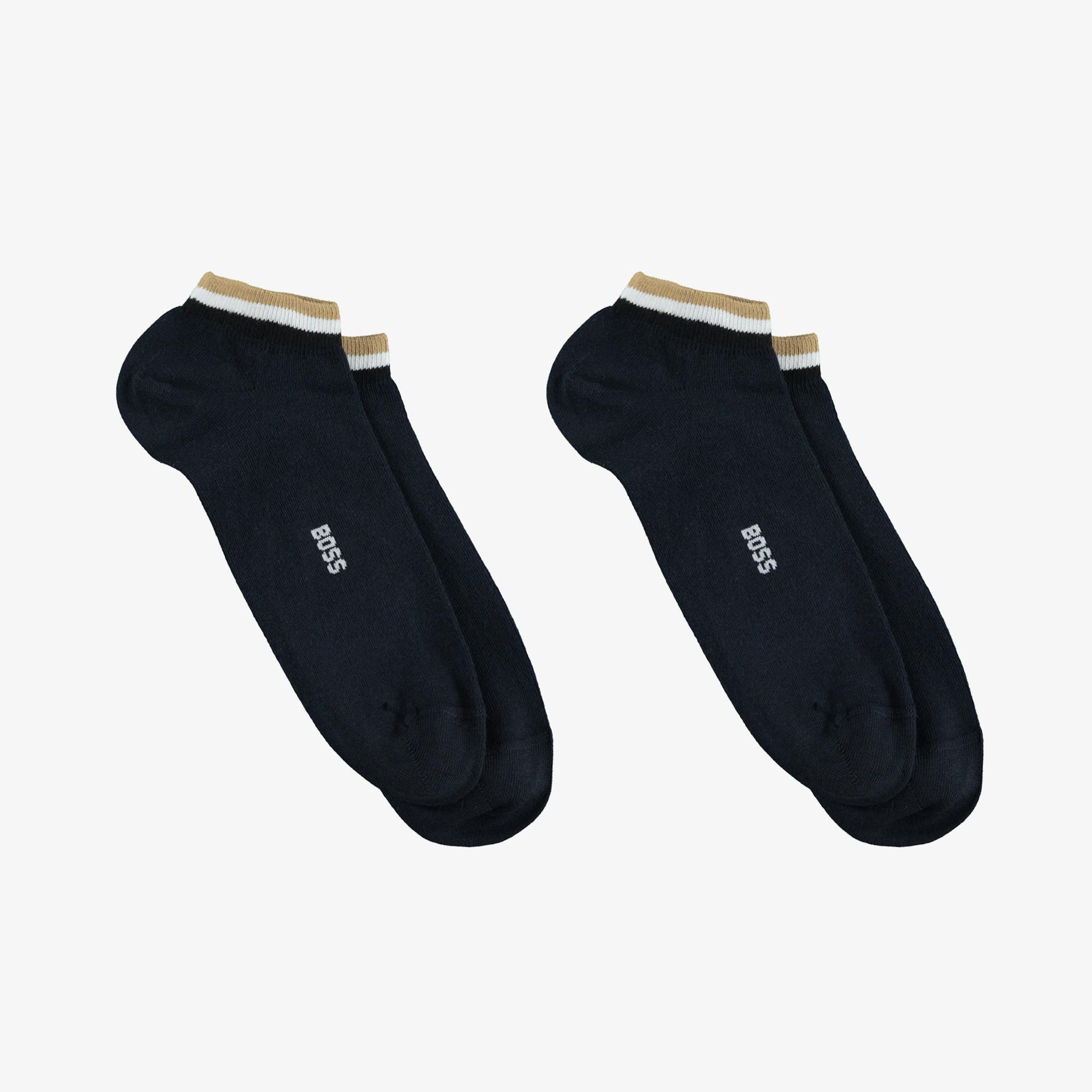 Boss As Stripe Col Erkek Mavi 2'li Çorap