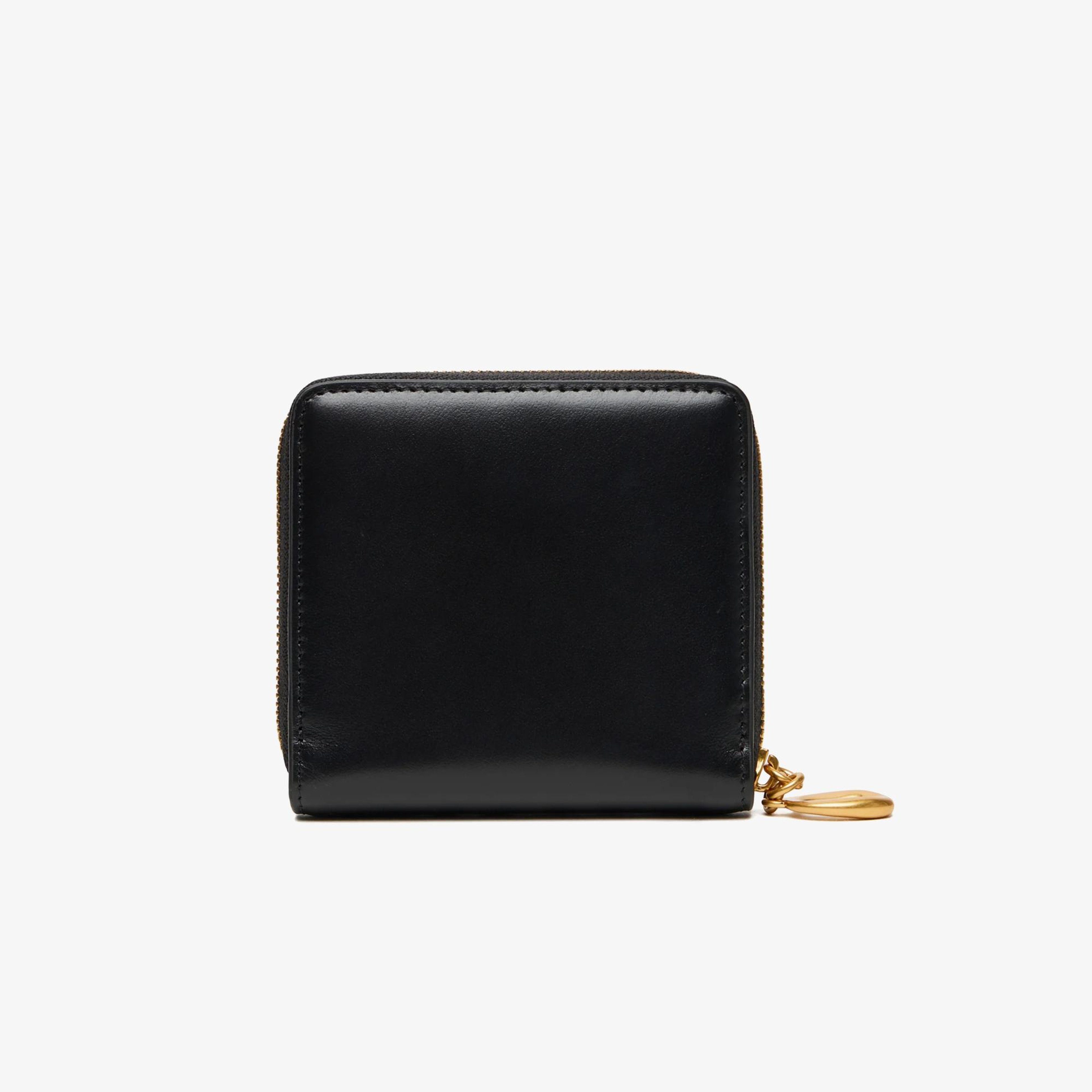 Calvin Klein Hardware Square Zip Around Kadın Siyah Cüzdan