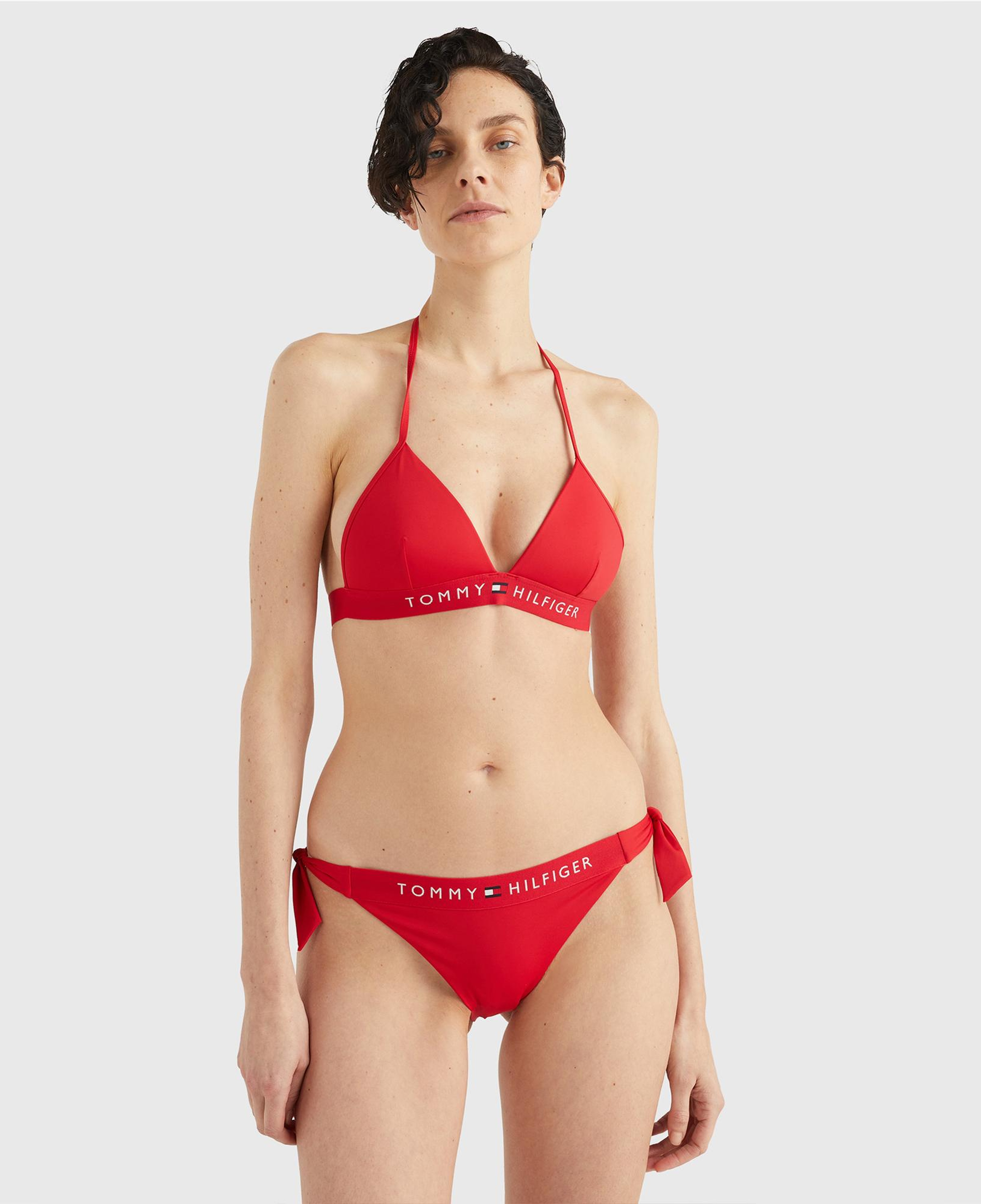 Tommy Hilfiger Side Tie Cheeky Kadın Kırmızı Bikini Altı