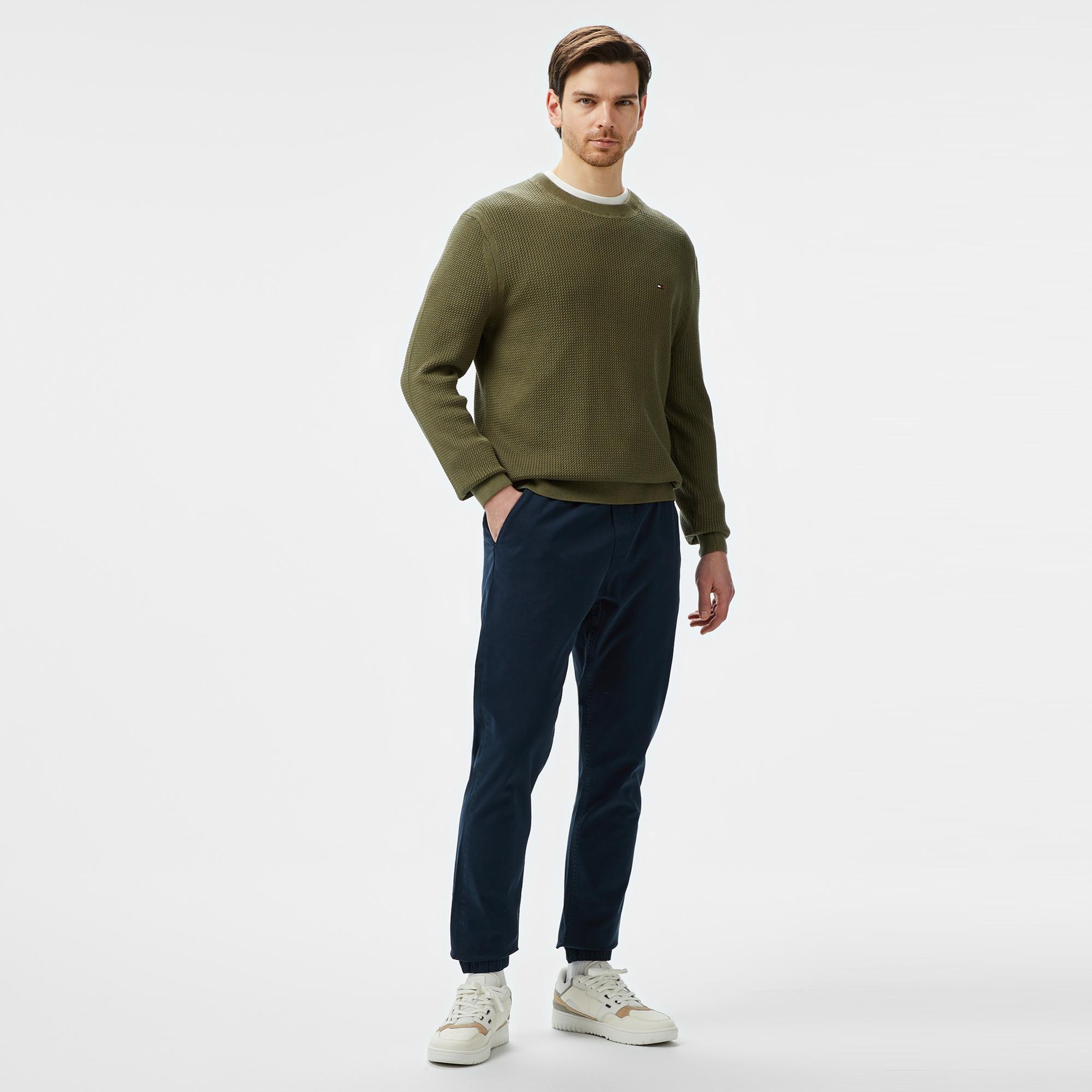 Tommy Hilfiger Erkek Yeşil Triko