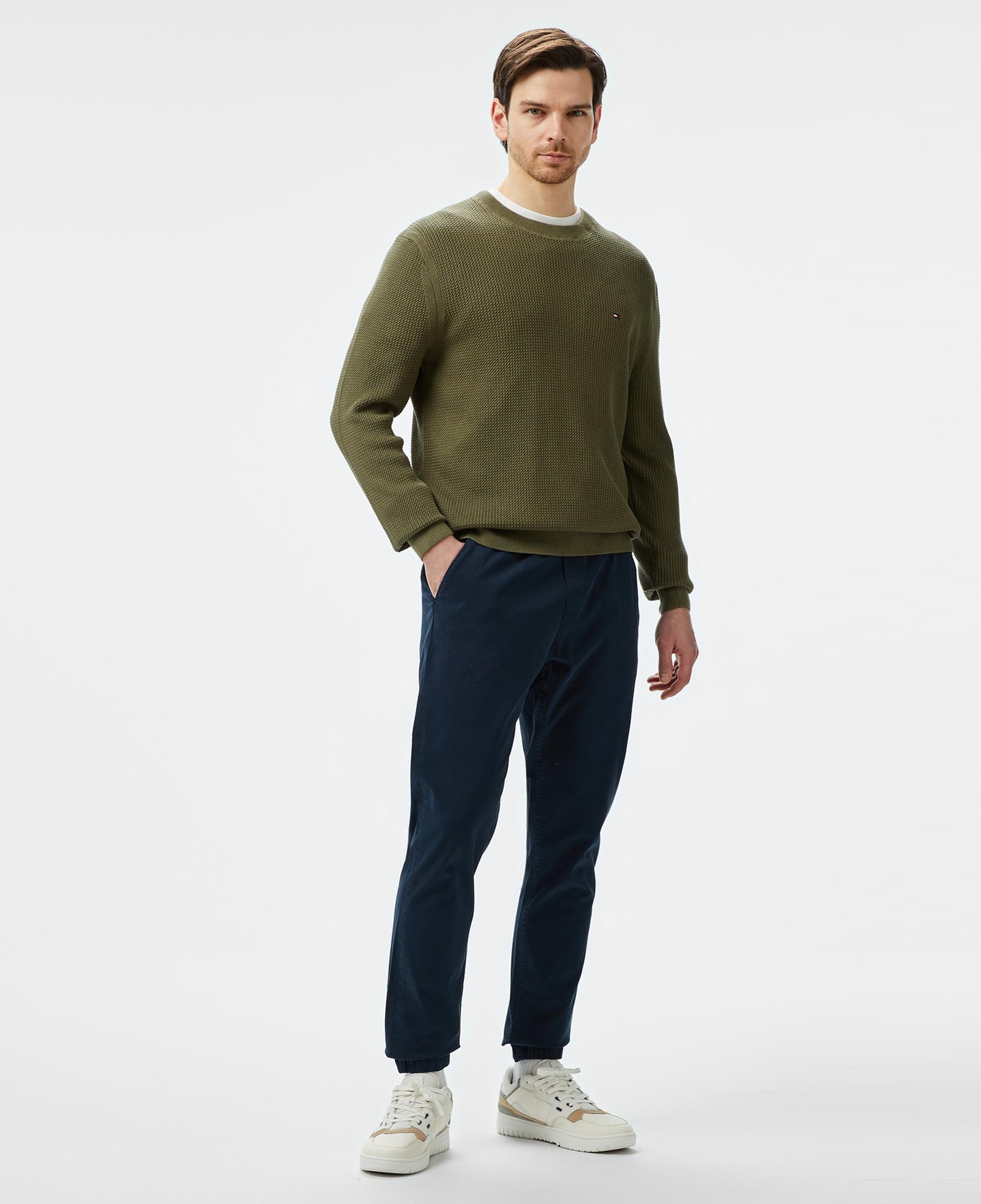 Tommy Hilfiger Erkek Yeşil Triko