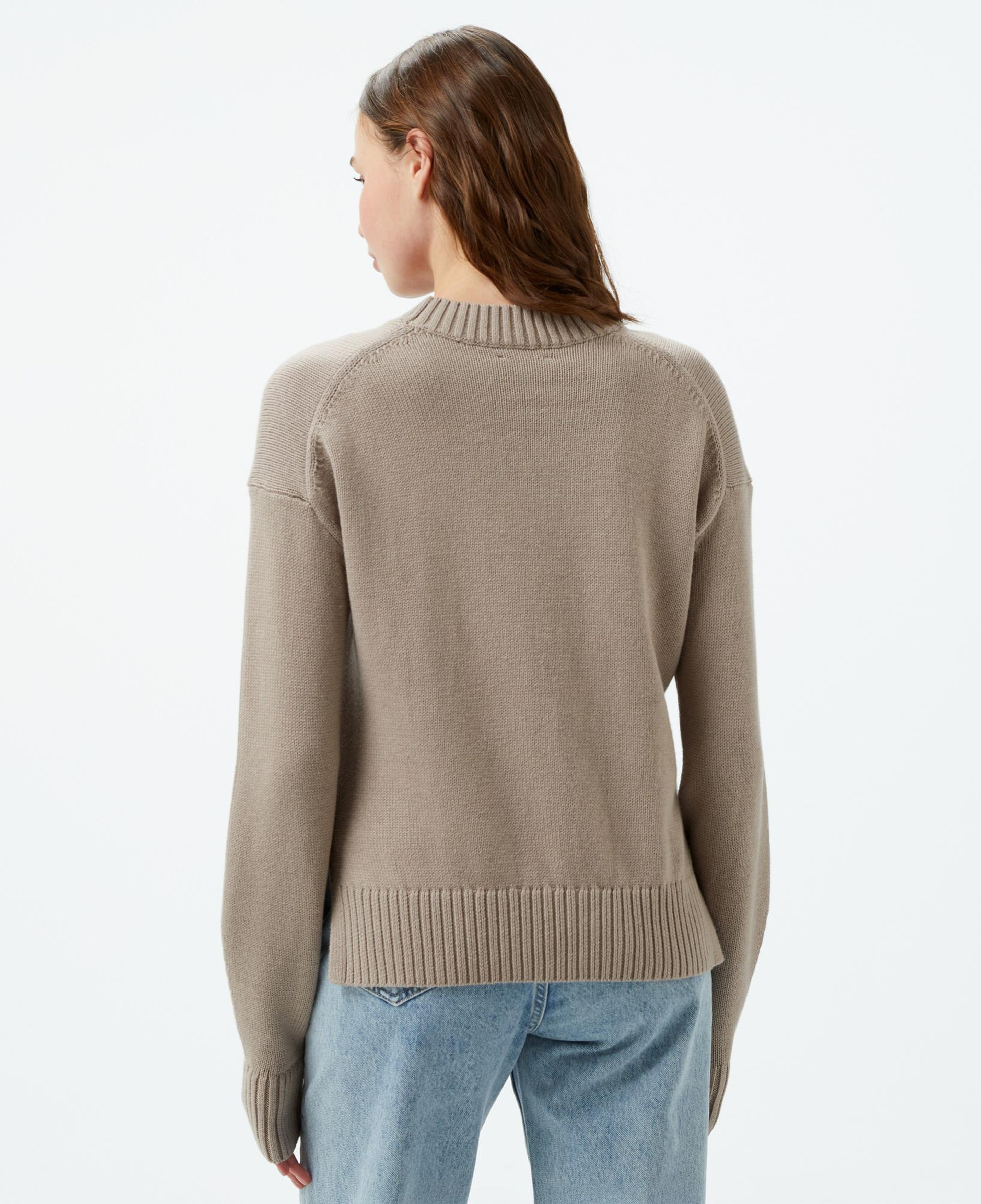 Calvin Klein Jeans intarsia Loose Kadın Gri Kazak