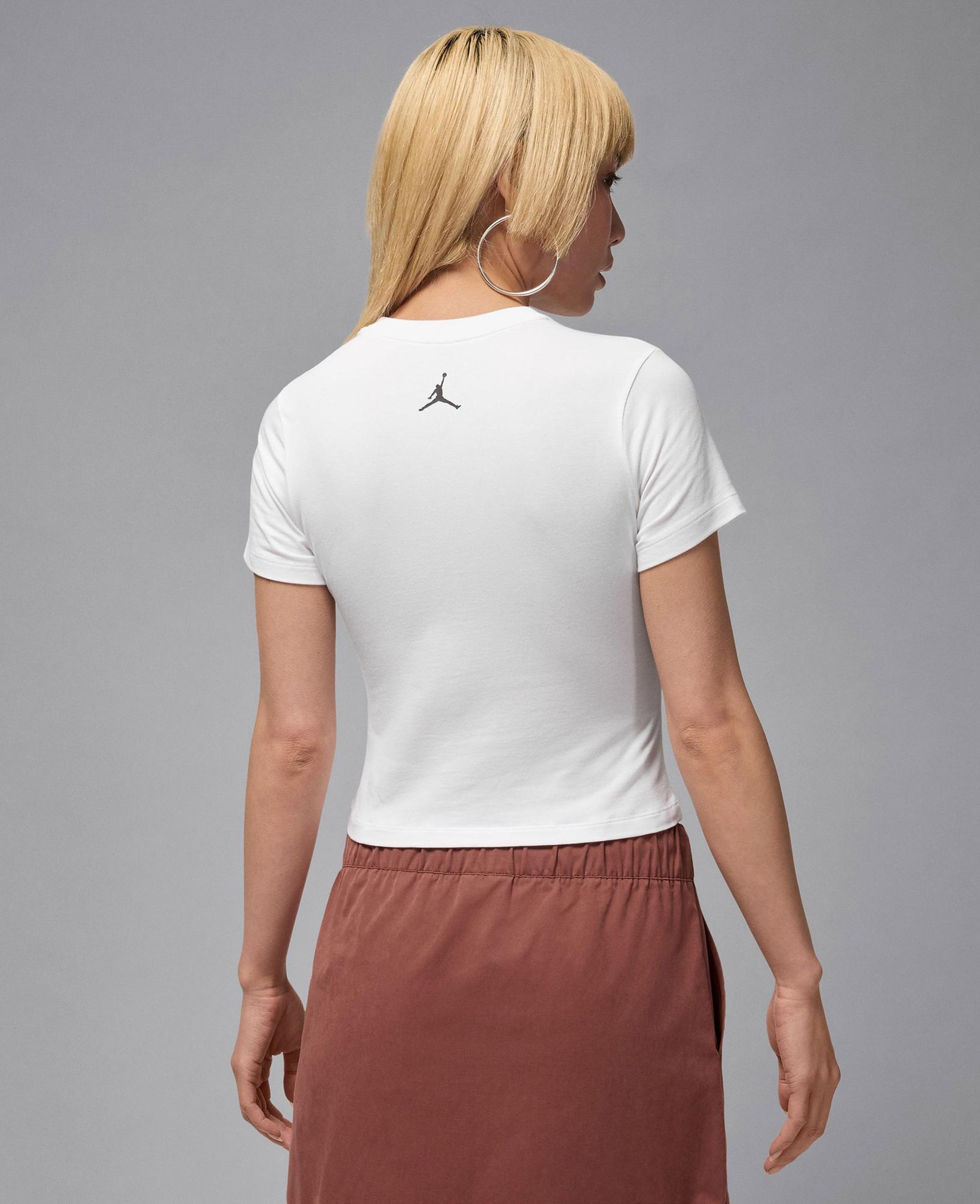 Jordan Brooklyn Kadın Beyaz T-Shirt